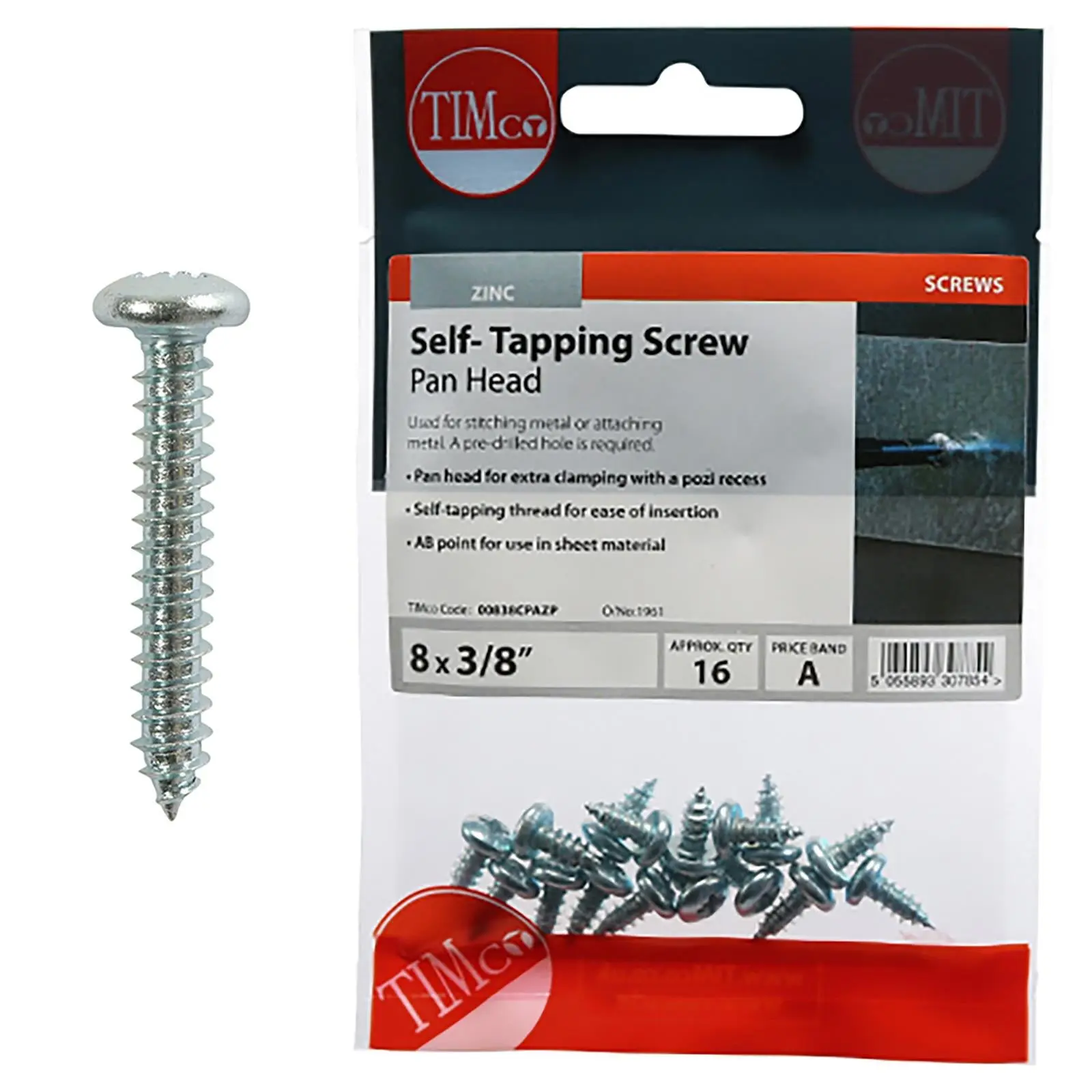 TIMCO Self Tapping Screws Pan Head Zinc Pozi - Choose Size - Image 29