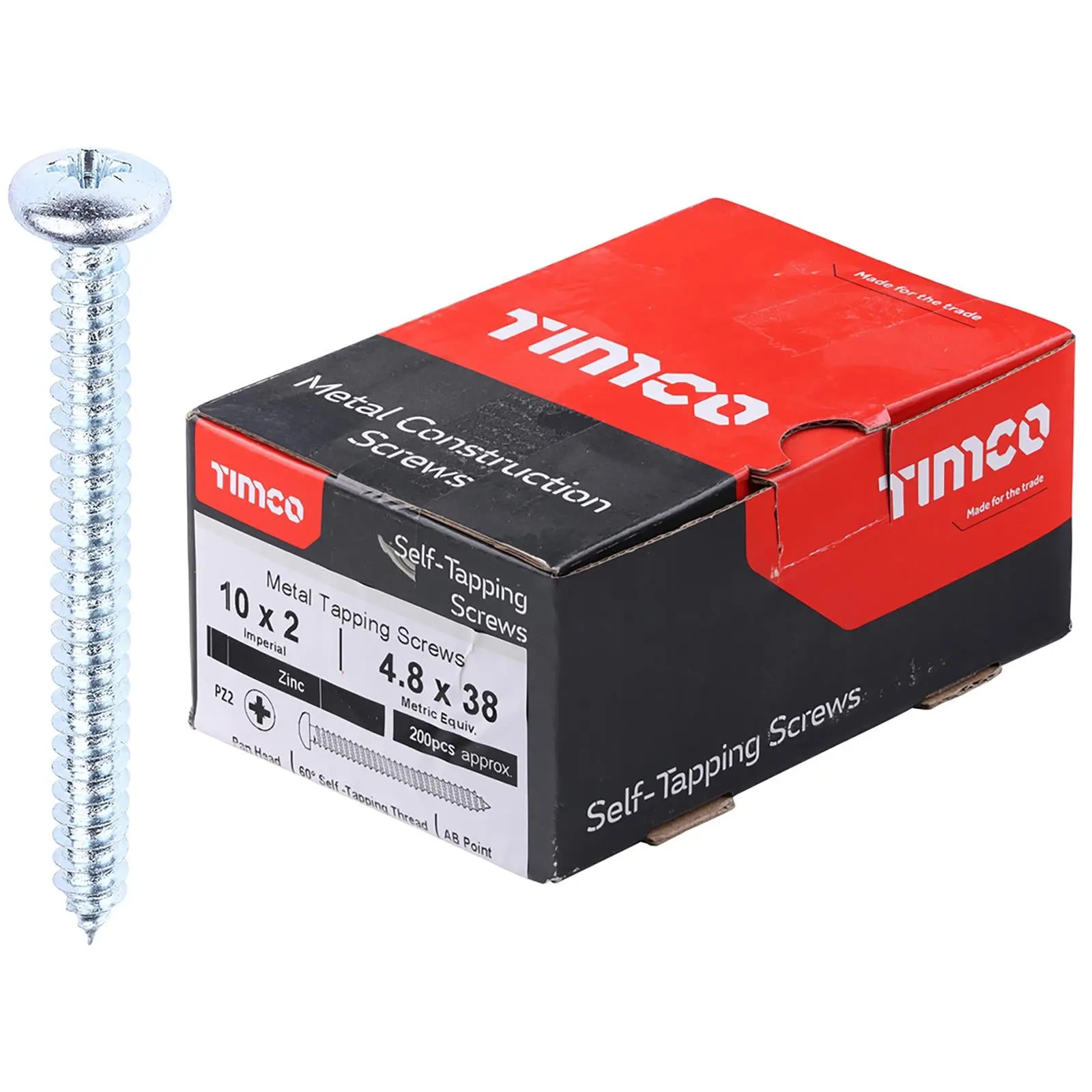 TIMCO Self Tapping Screws Pan Head Zinc Pozi - Choose Size - Image 5