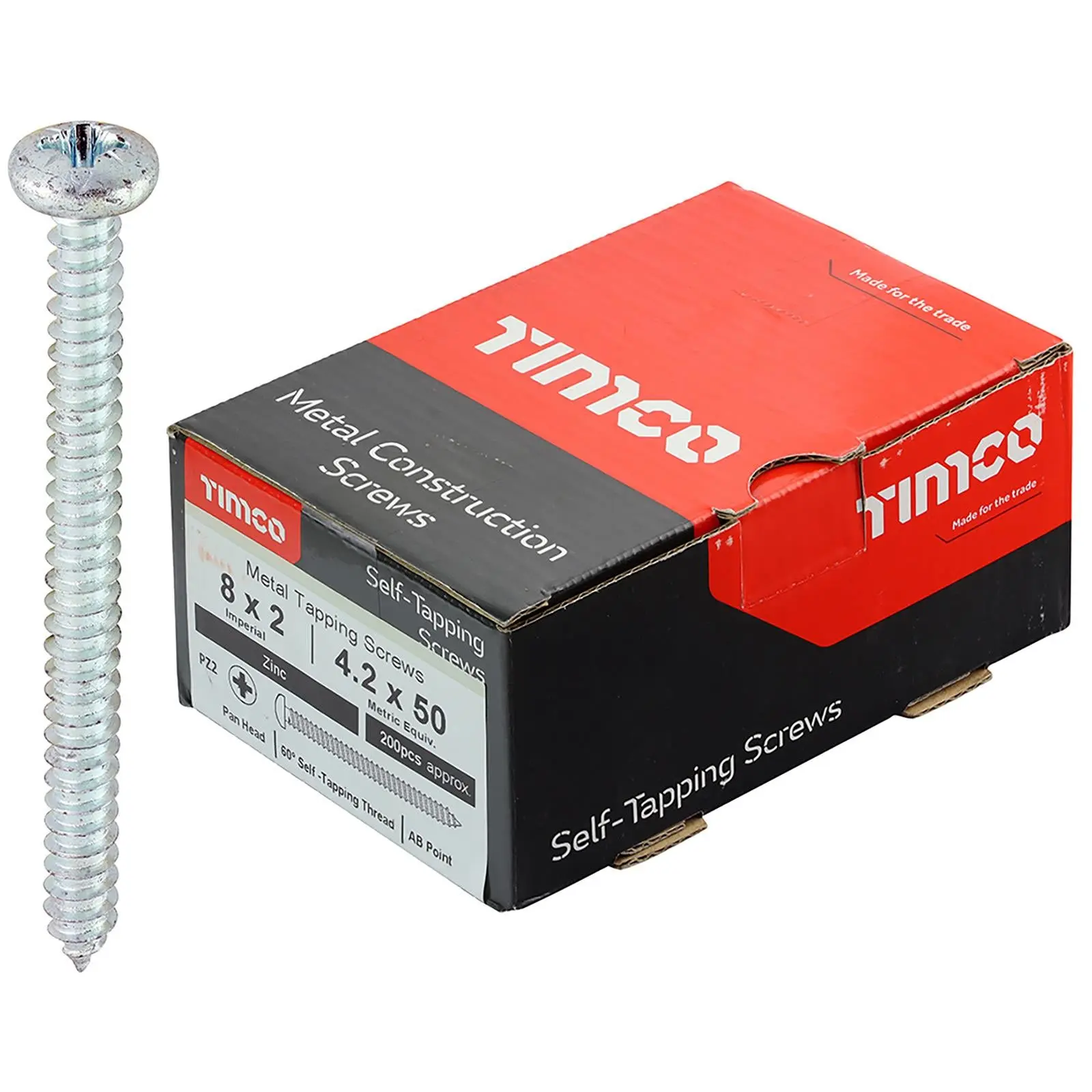 TIMCO Self Tapping Screws Pan Head Zinc Pozi - Choose Size - Image 8