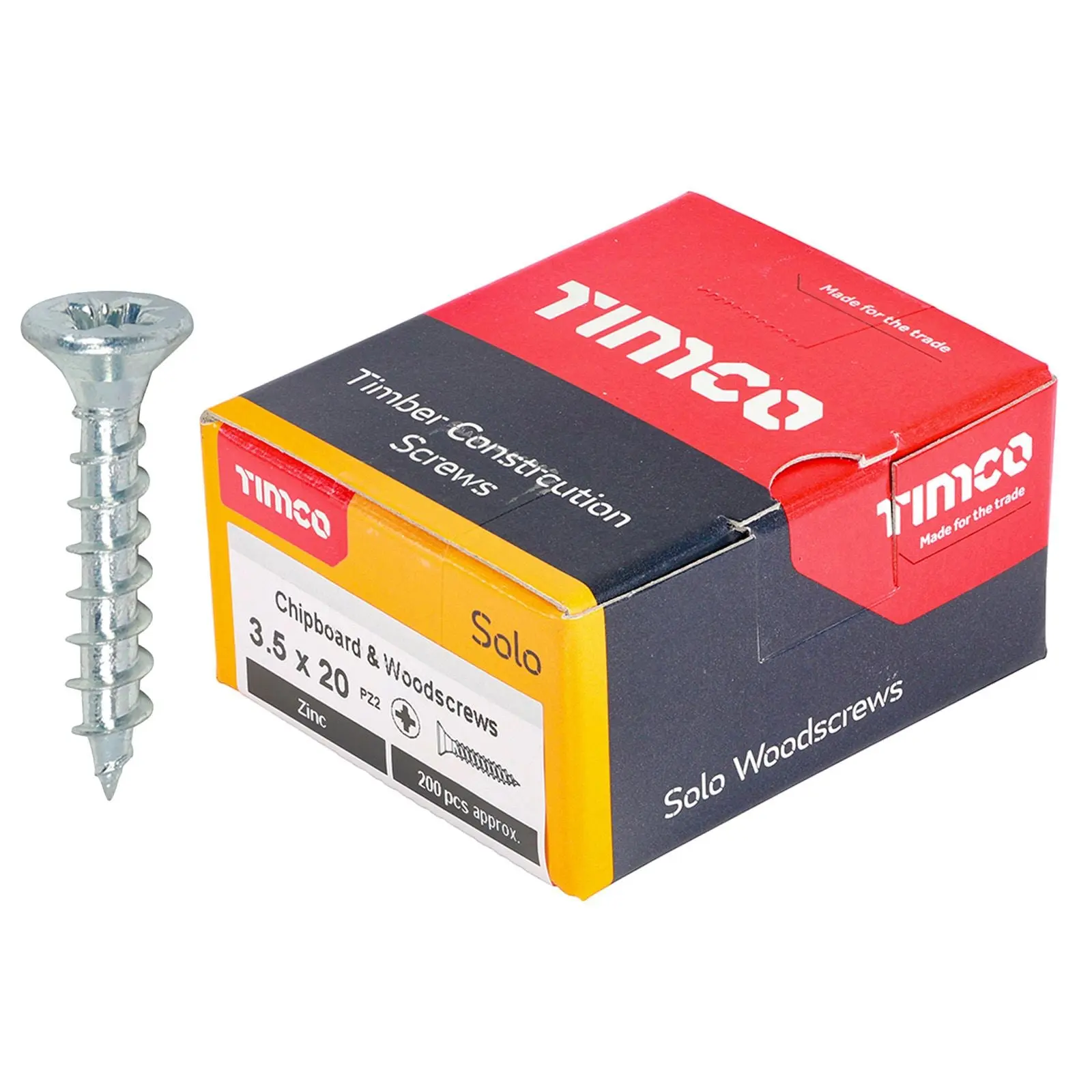 TIMCO SOLO Wood Screws Zinc Double Countersunk Pozi Boxed - Choose Size - Image 5