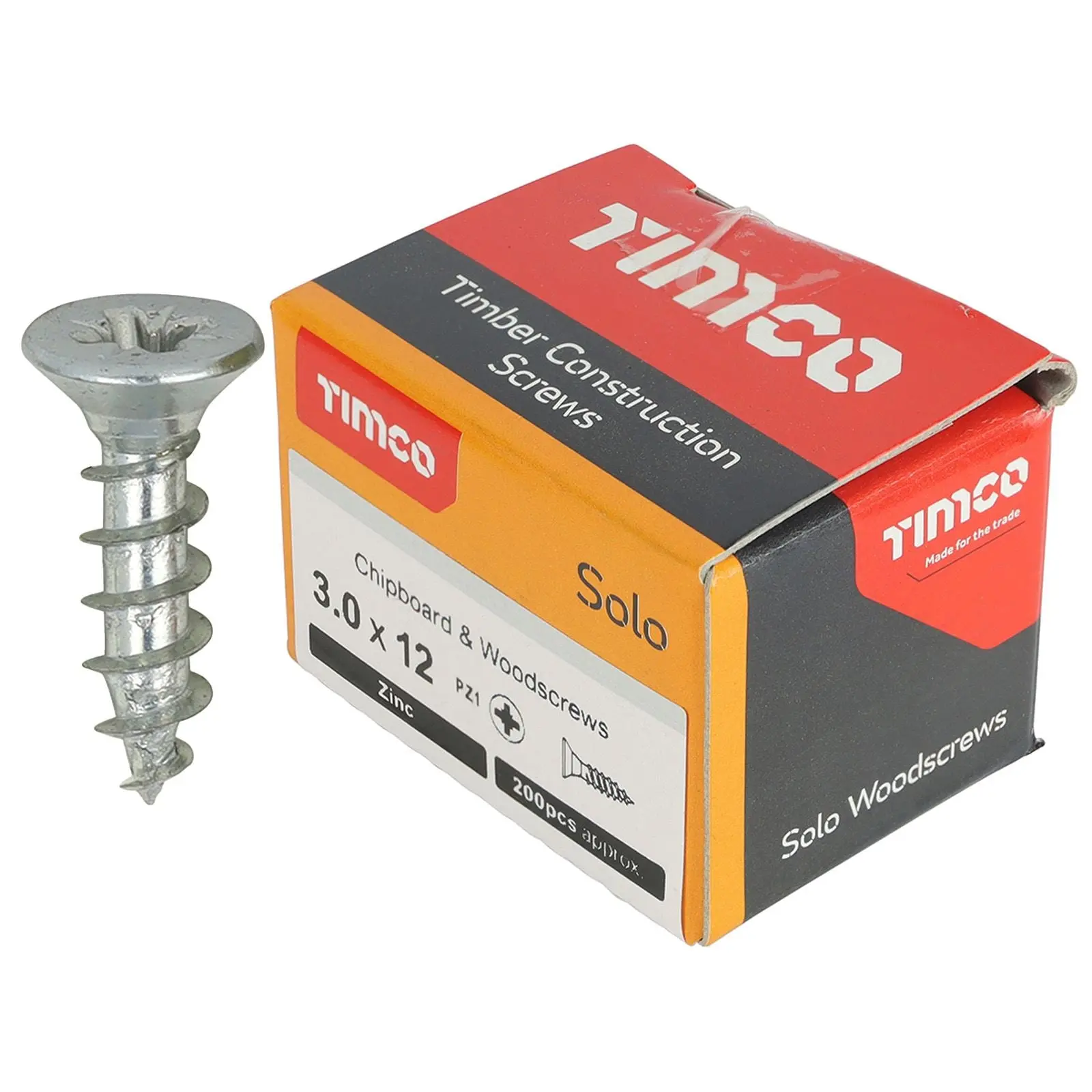 TIMCO SOLO Wood Screws Zinc Double Countersunk Pozi Boxed - Choose Size - Image 7