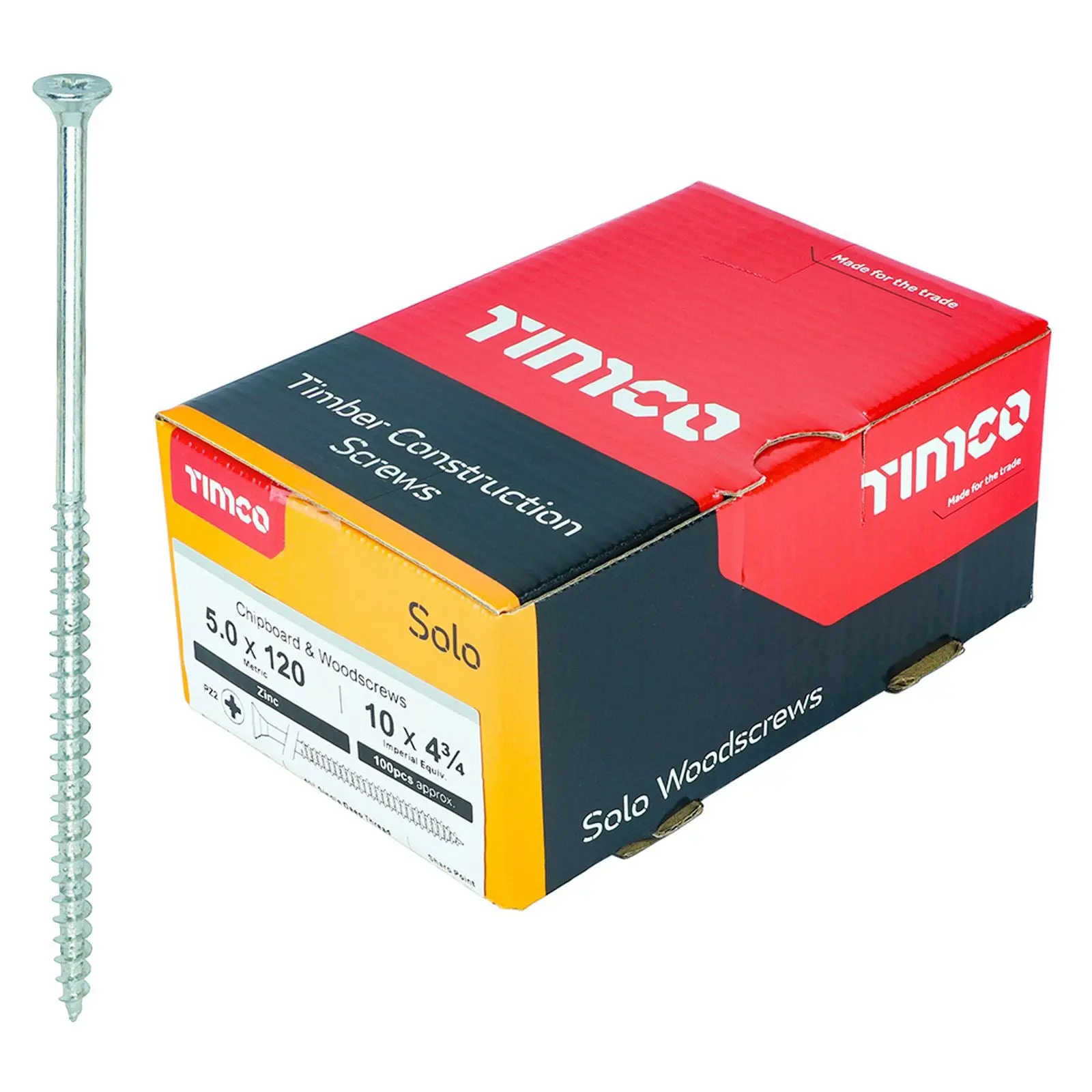 TIMCO SOLO Wood Screws Zinc Double Countersunk Pozi Boxed - Choose Size - Image 9