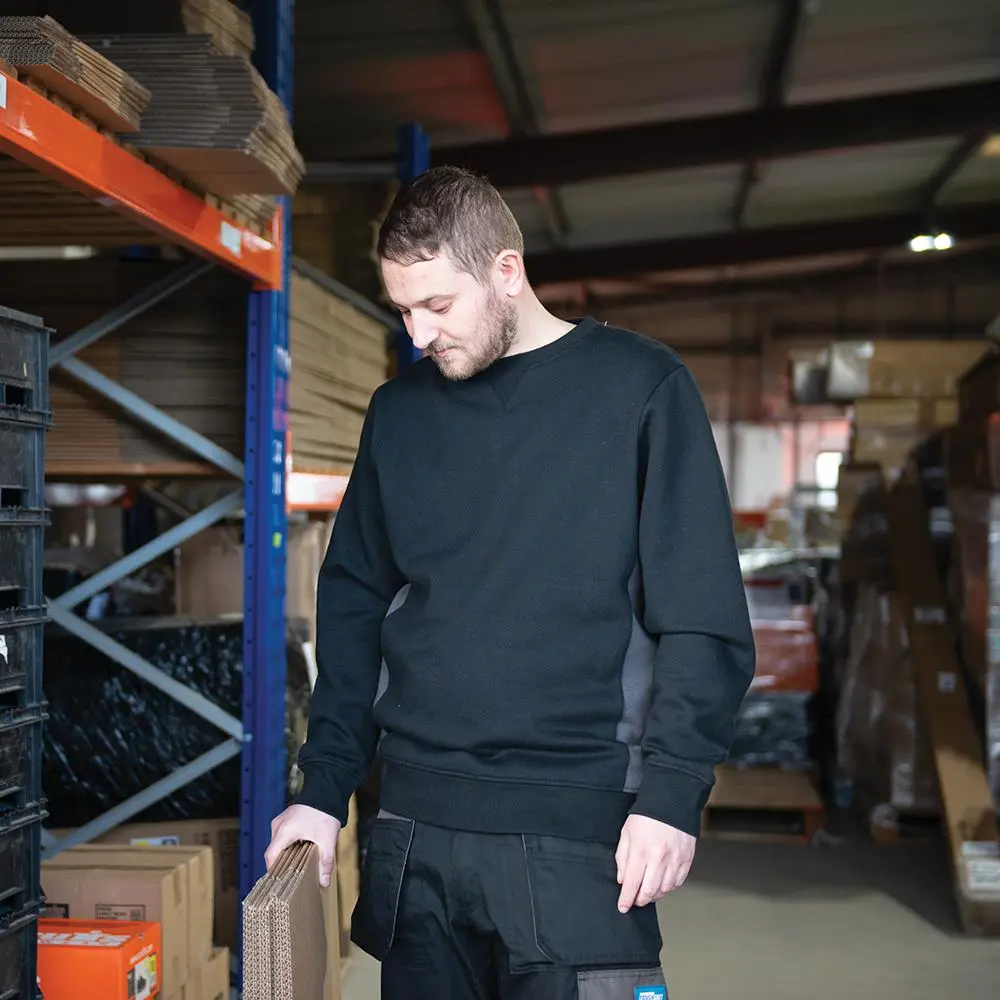 Tough Grit 2-Tone Sweatshirt Black / Charcoal M 703878 - Image 2