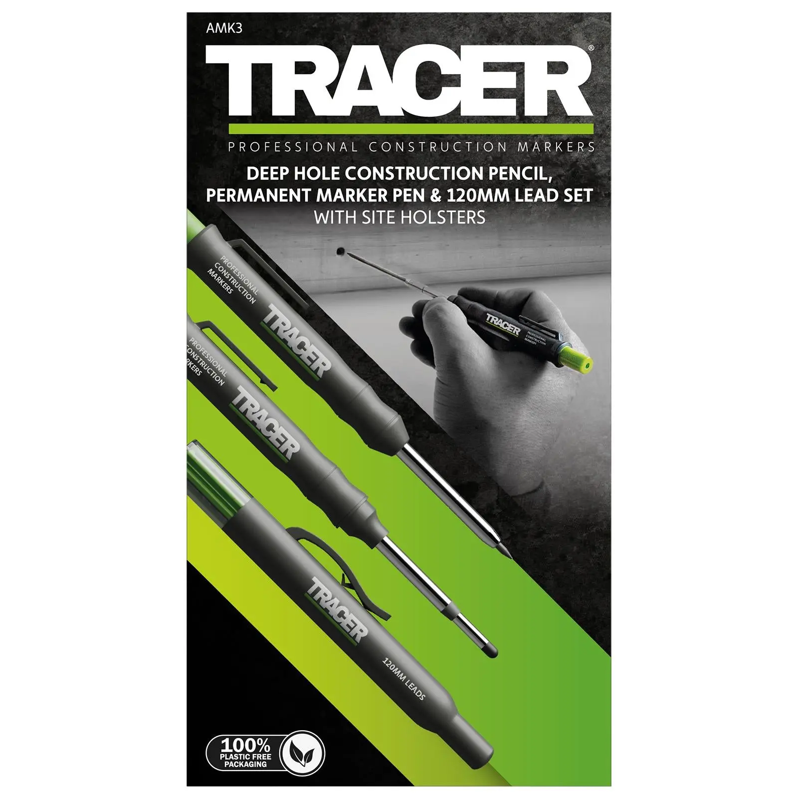 TRACER Complete Marking Kit Deep Hole Marker Pen Pencil and ALH1 Lead Set with Holsters - Image 2
