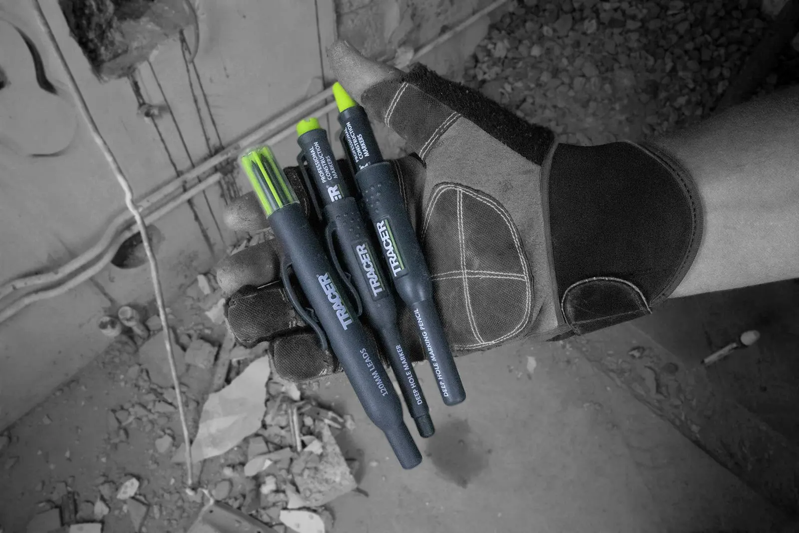 TRACER Complete Marking Kit Deep Hole Marker Pen Pencil and ALH1 Lead Set with Holsters - Image 4
