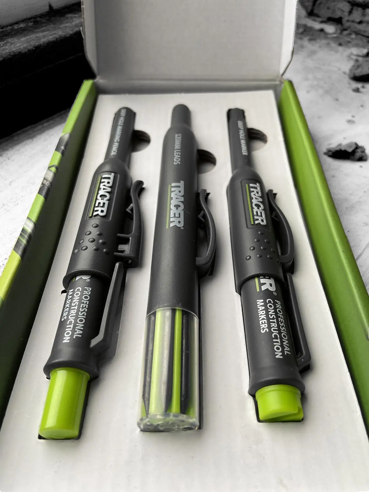 TRACER Complete Marking Kit Deep Hole Marker Pen Pencil and ALH1 Lead Set with Holsters - Image 6