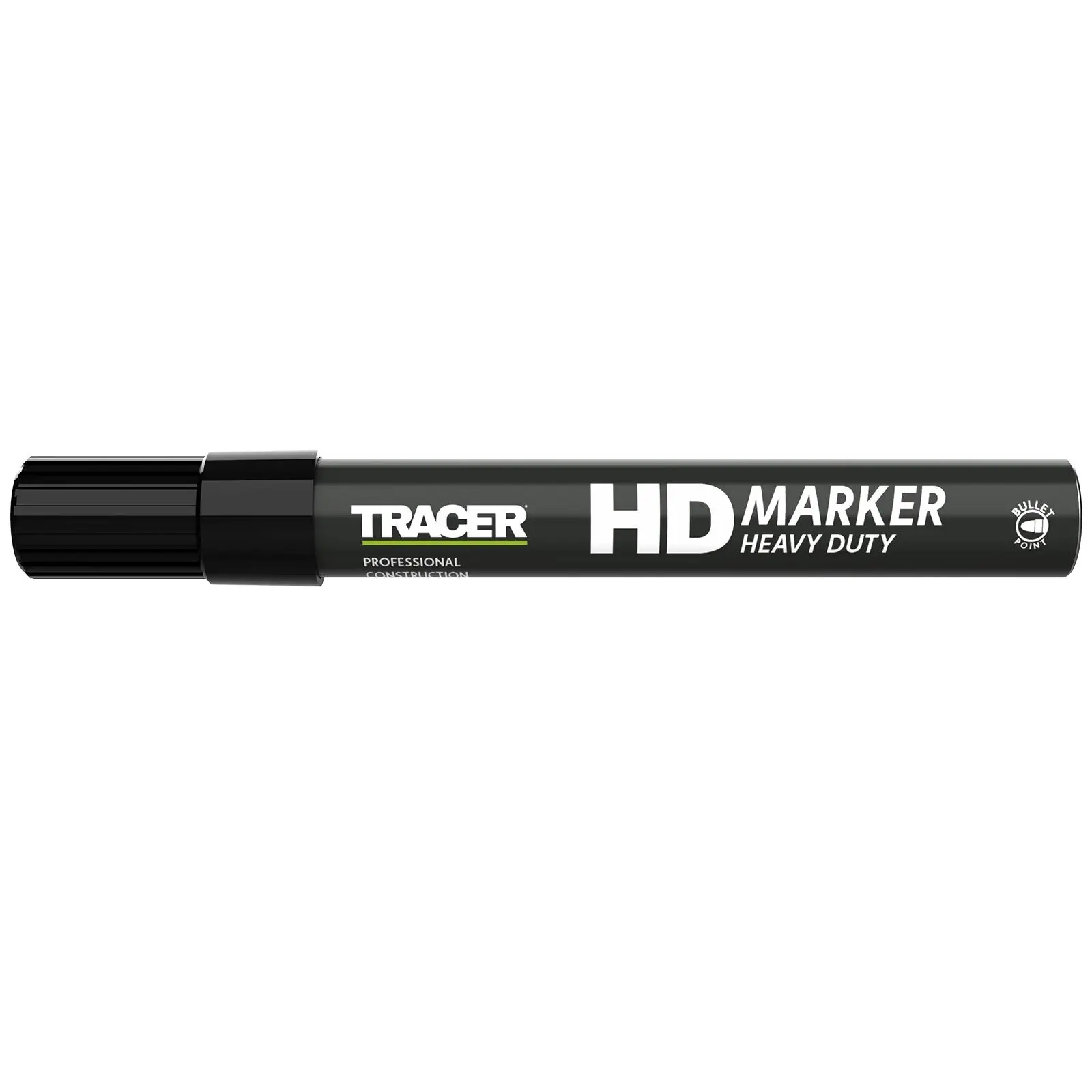 TRACER Heavy Duty Permanent Marker Pen Black 1-3mm Bullet Point - Image 5