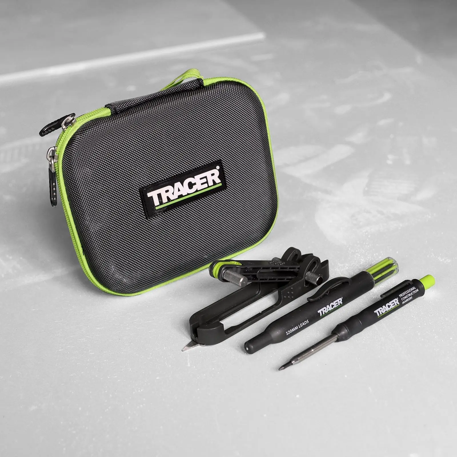 TRACER Pro Scribe Tool Deep Hole Pencil and 6 Replacement Lead Holster - Image 4