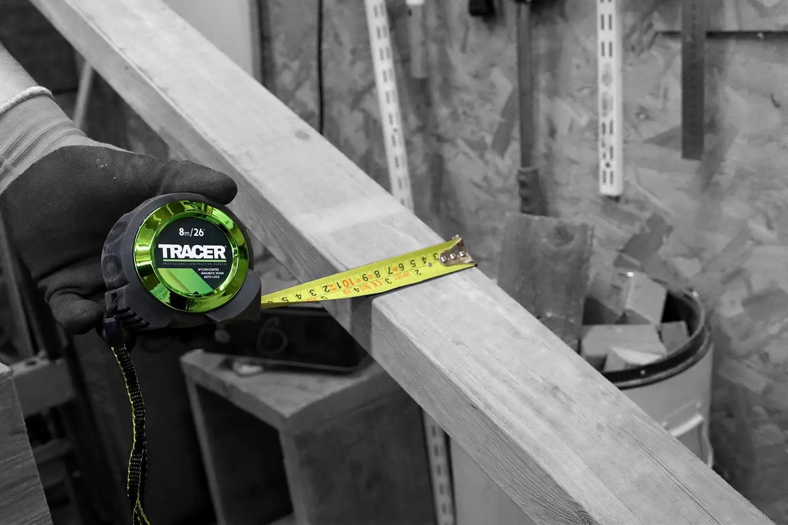 TRACER Tape Measure 8m Auto Lock Nylon Coated and Large Magnetic Hook - Image 7