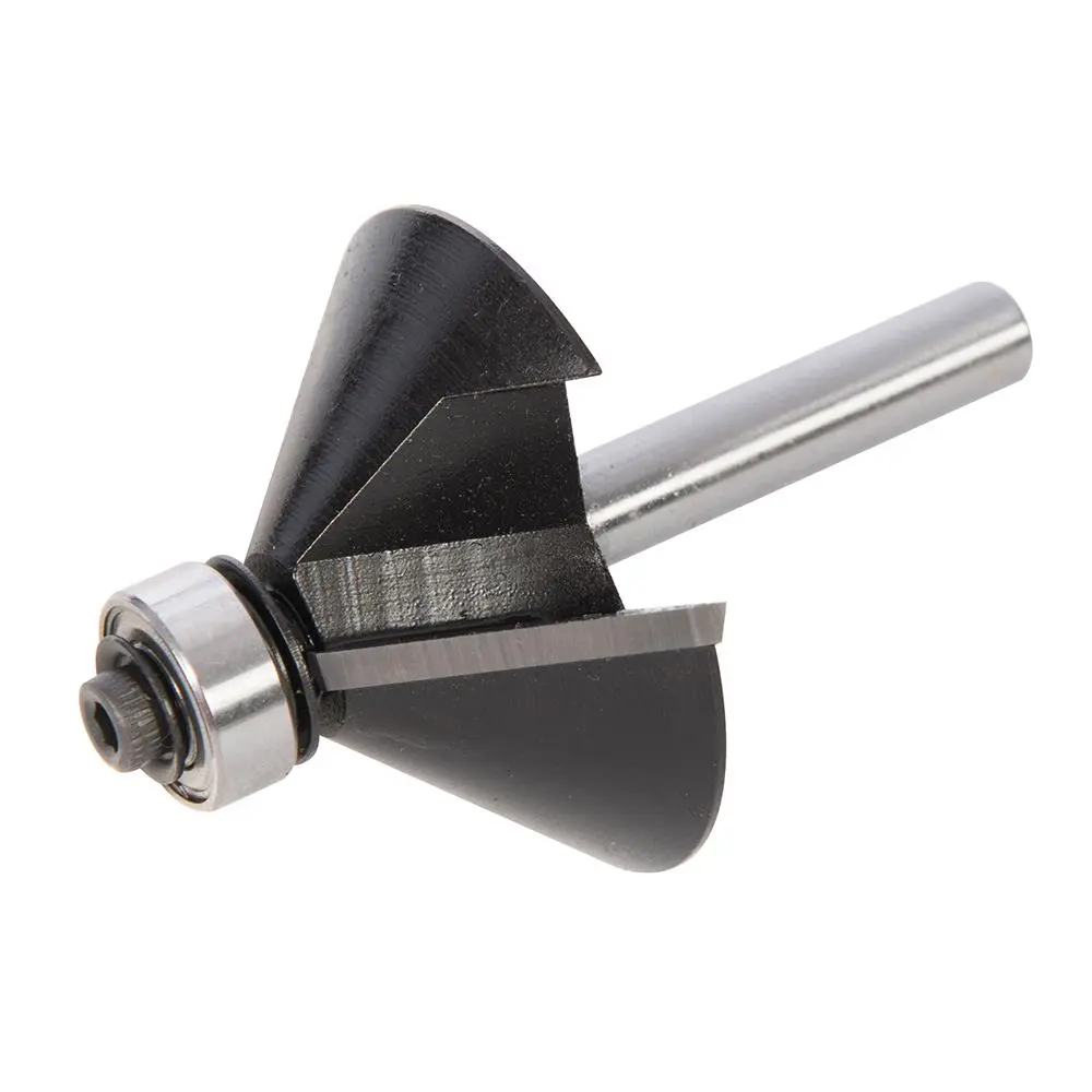 Triton 1/4" Chamfer Cutter Router Bit 1 5/8" x 13/16" x 1/2" x 45° - Image 3