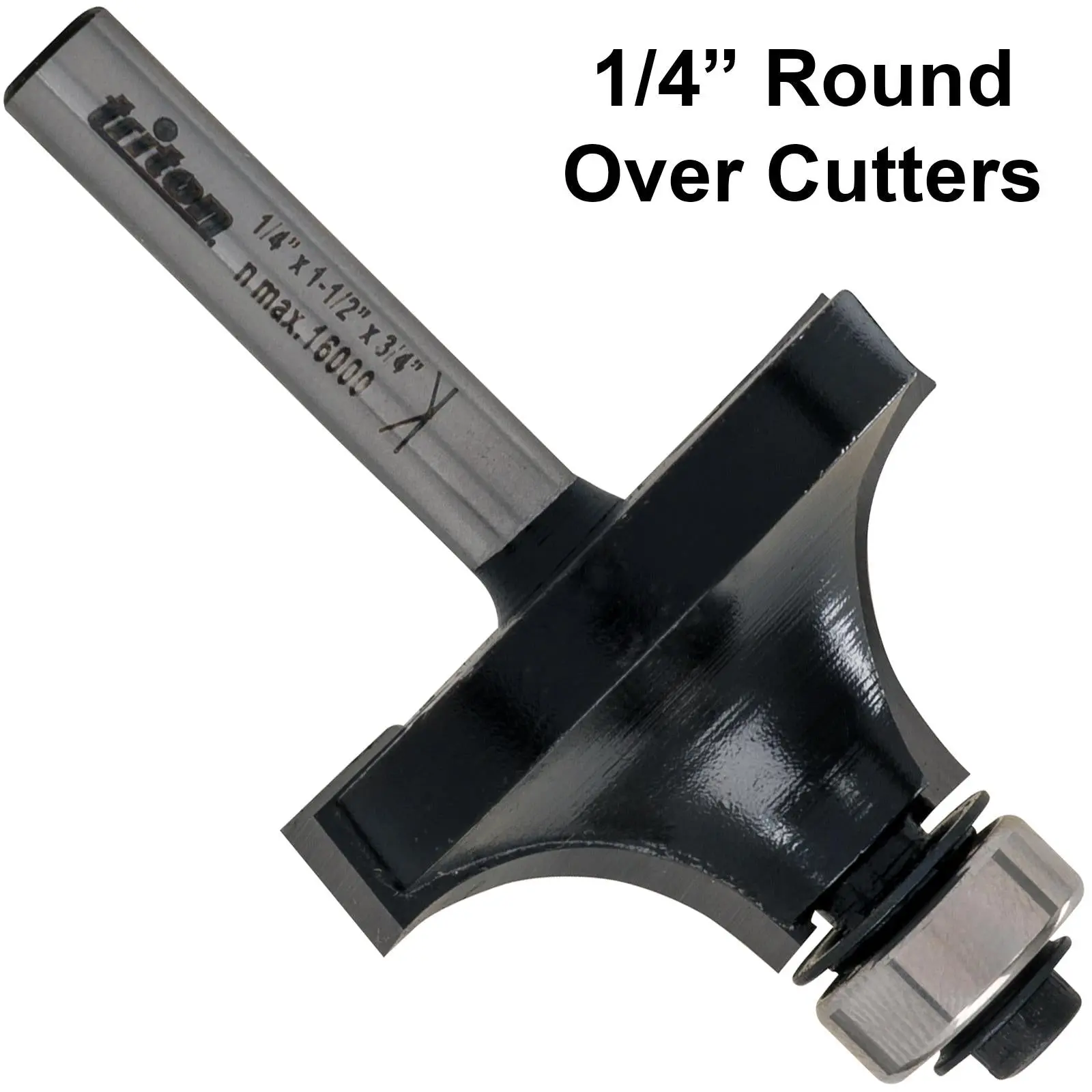 Triton 1/4" Round Over Cutter Router Bits - Image 3