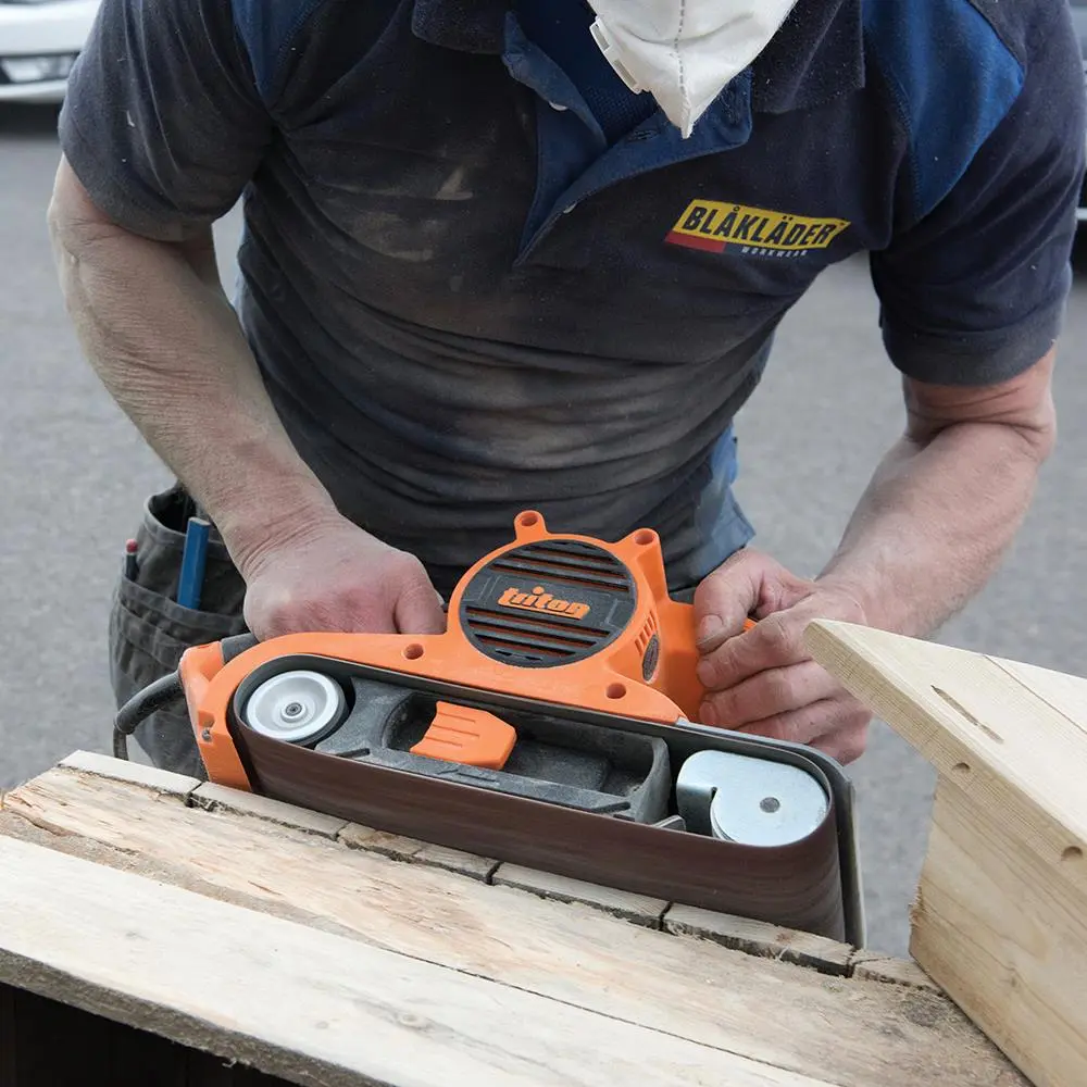 Triton 1200W Belt Sander 100mm T41200BS 490239 - Image 9