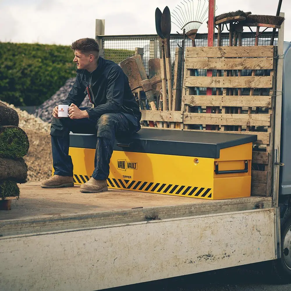 Van Vault Tipper Tool Secure Storage Box 80kg 1815 x 560 x 490mm S10830 - Image 4
