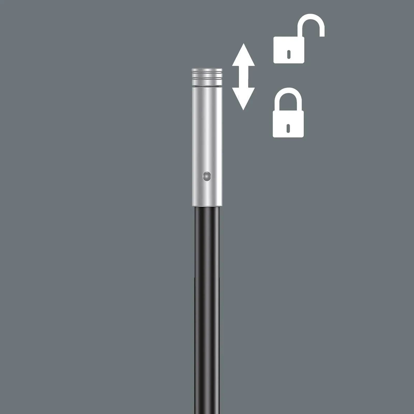 Wera 393 S Kraftform Kompakt Screwdriver Bit Holder Extra Slim with Flexible Shaft - Image 3
