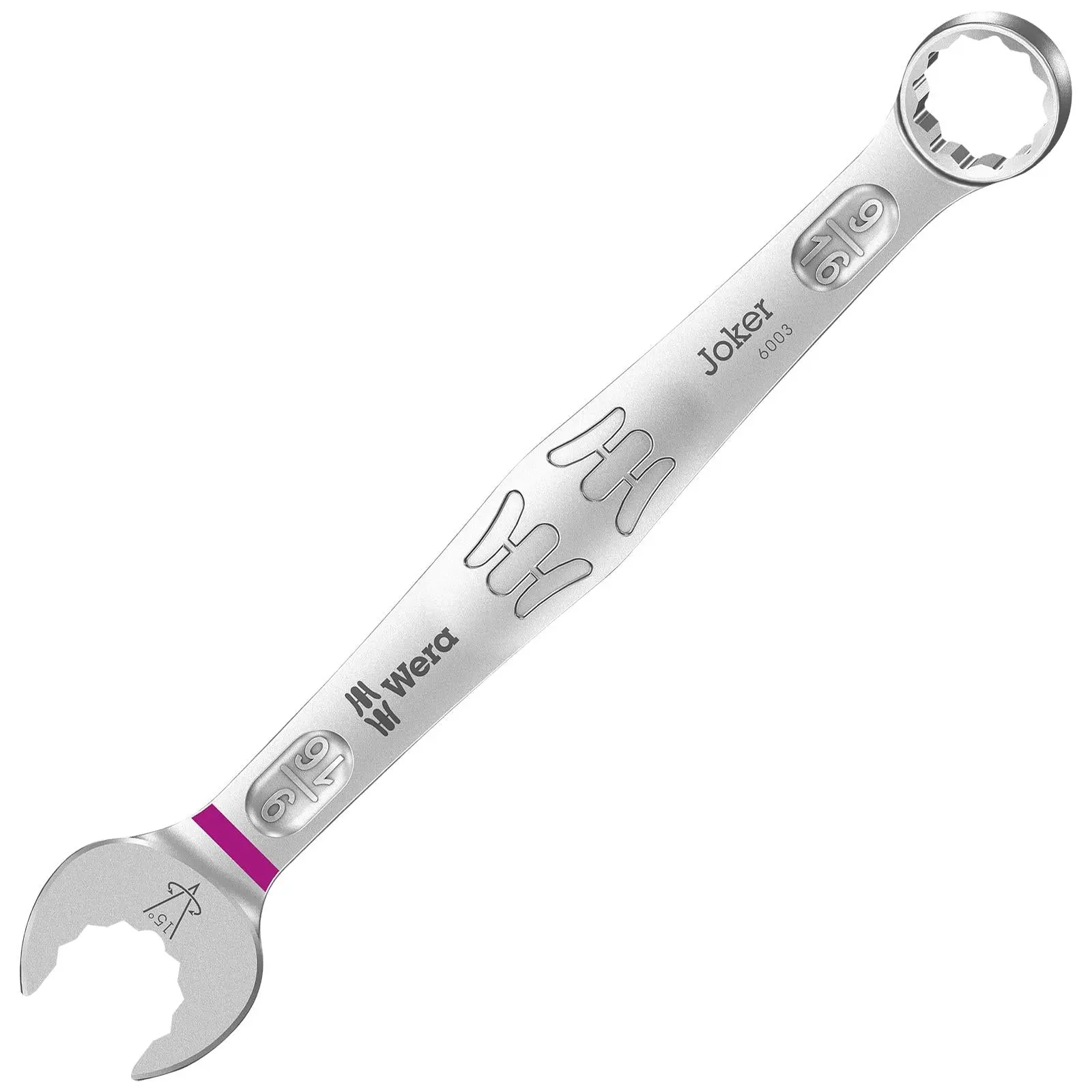 Wera 6003 Joker Combination Spanner Wrench Open End Ring Imperial - Image 4