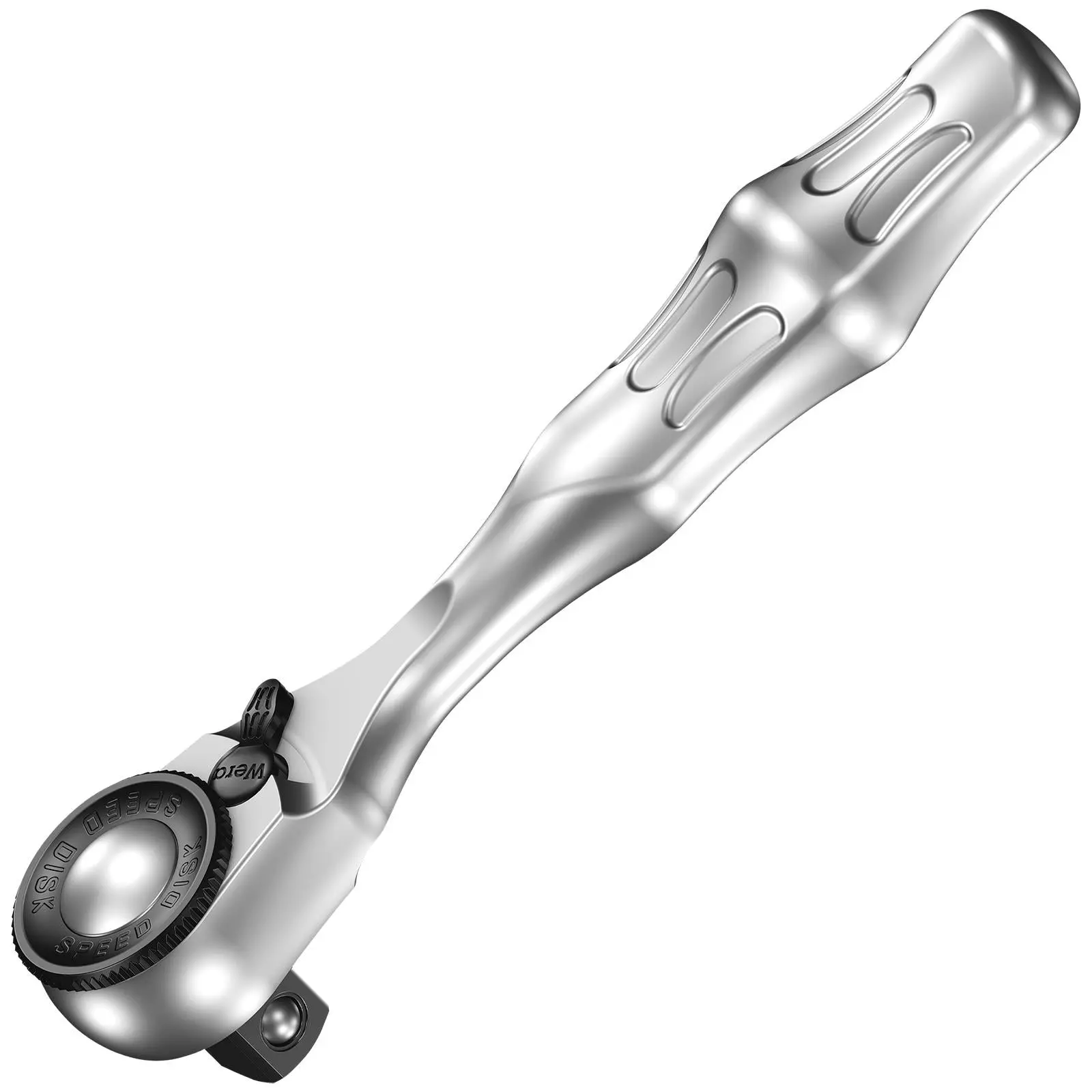 Wera 8008 A Zyklop Mini 3 Socket Ratchet Wrench Handle 1/4" Drive Fine Tooth - Image 2
