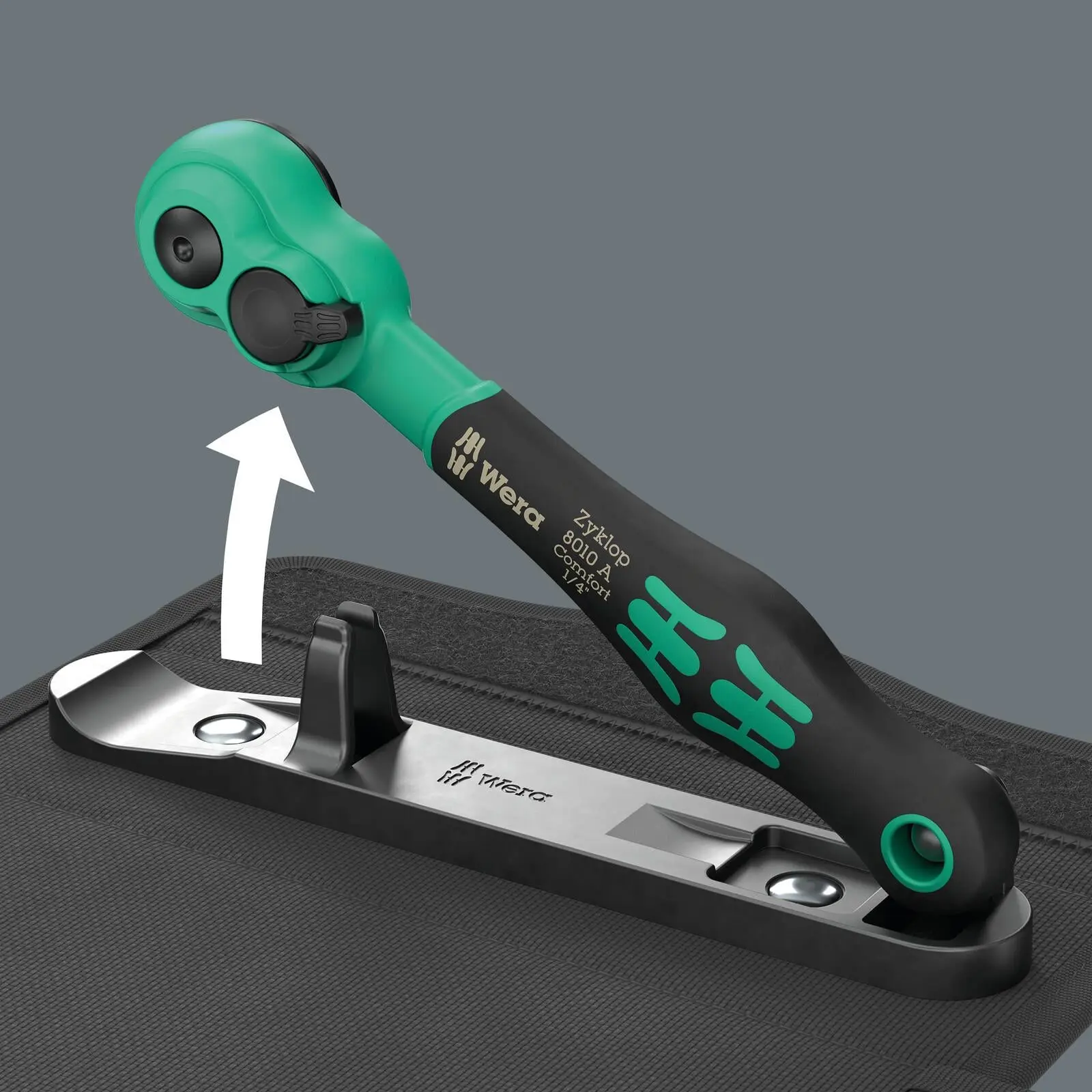 Wera 8100 SA 13 Zyklop Comfort Ratchet Set Reversible 1/4" Drive Metric in Case 15 Pieces - Image 9