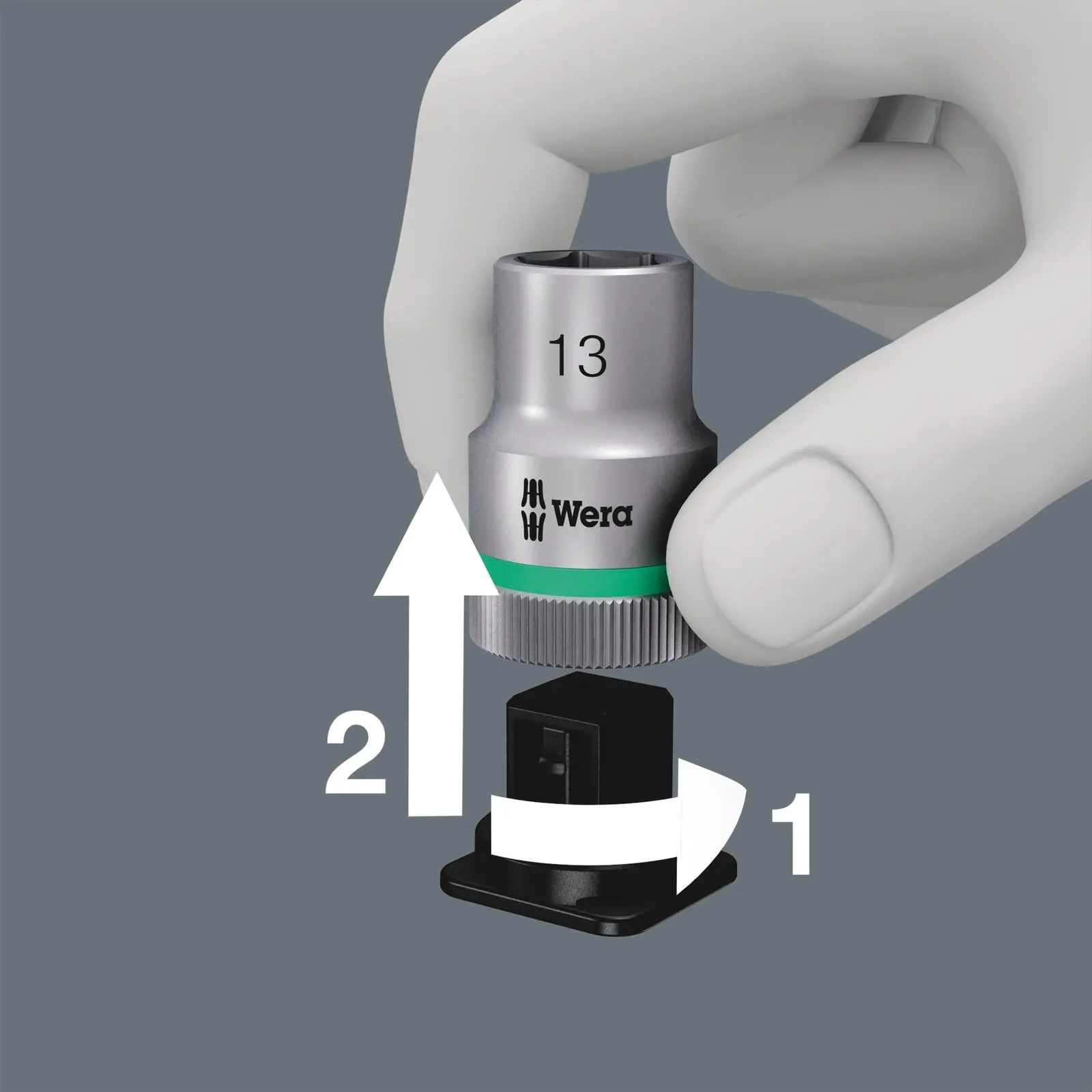 Wera 8100 SA 15 Zyklop Comfort Ratchet Set Reversible 1/4" Drive Imperial in Case 28 Pieces - Image 9
