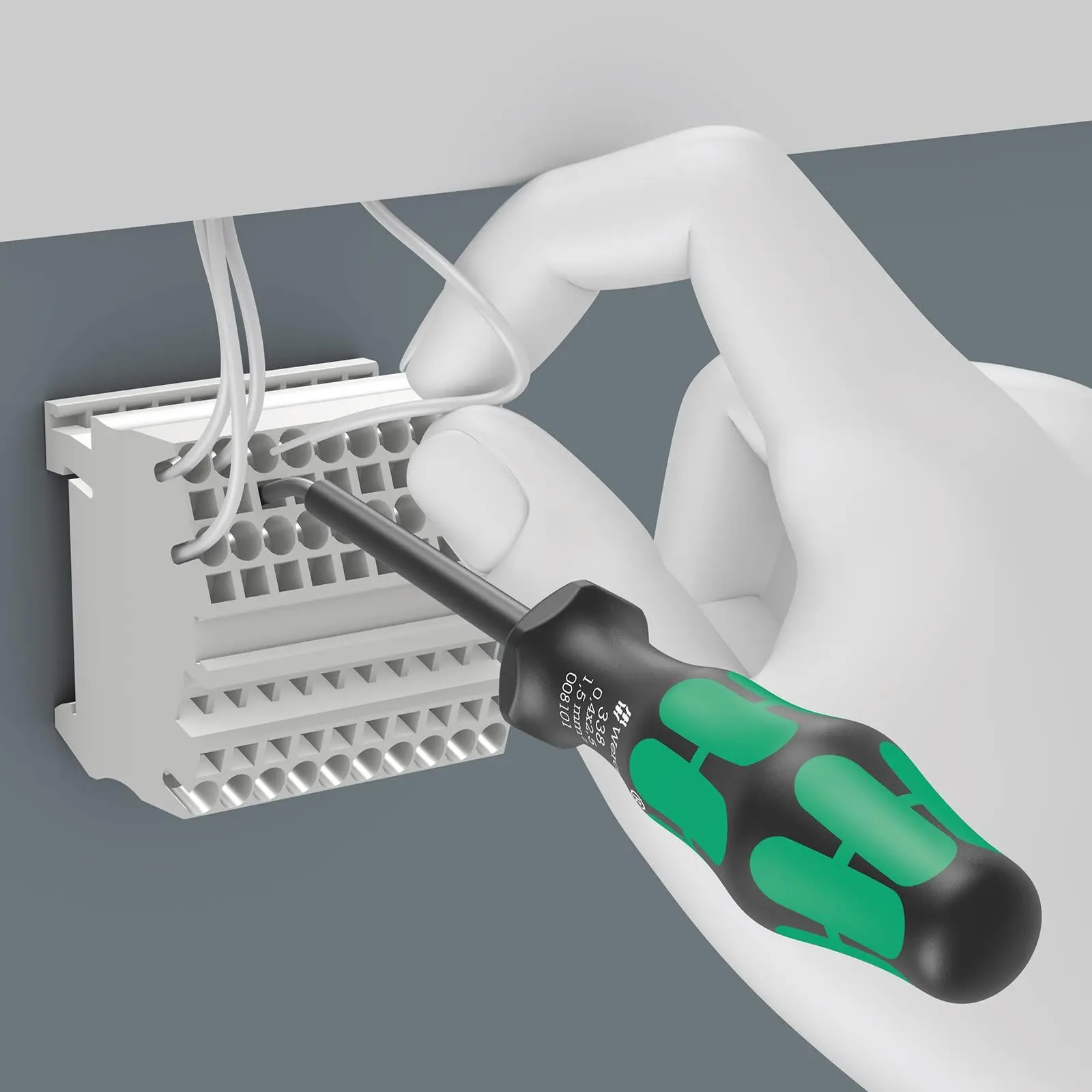 Wera Actuation Tool for Terminal Blocks Spring Cages 338 Slotted 2.5 x 0.4 x 81mm - Image 3