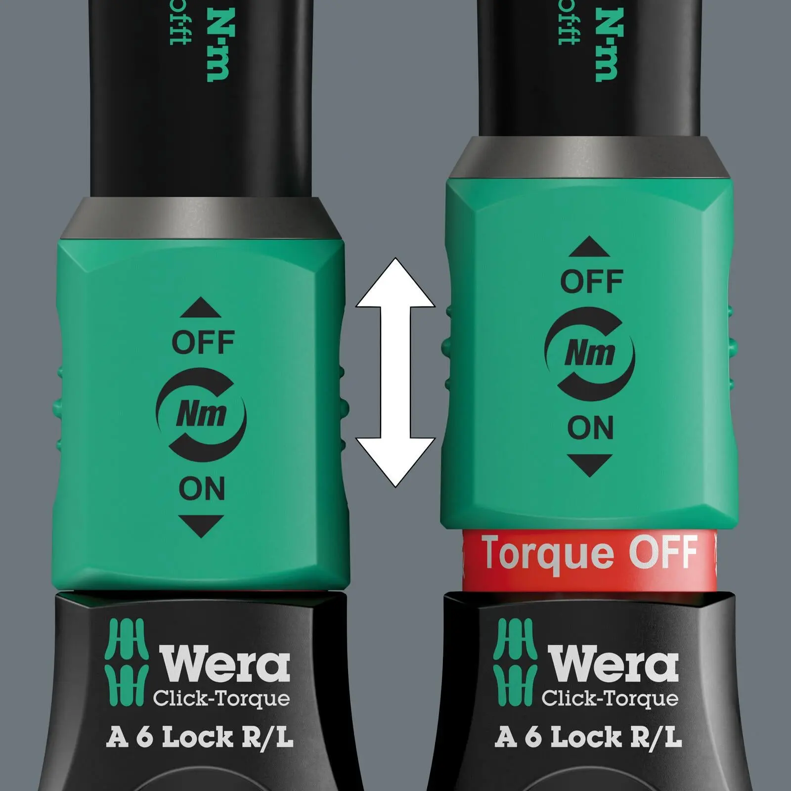 Wera Click Torque Lock Wrench A 6 R/L Reversible Ratchet 2.5-25 Nm 1/4" Hex Reversible Torque Operation - Image 2