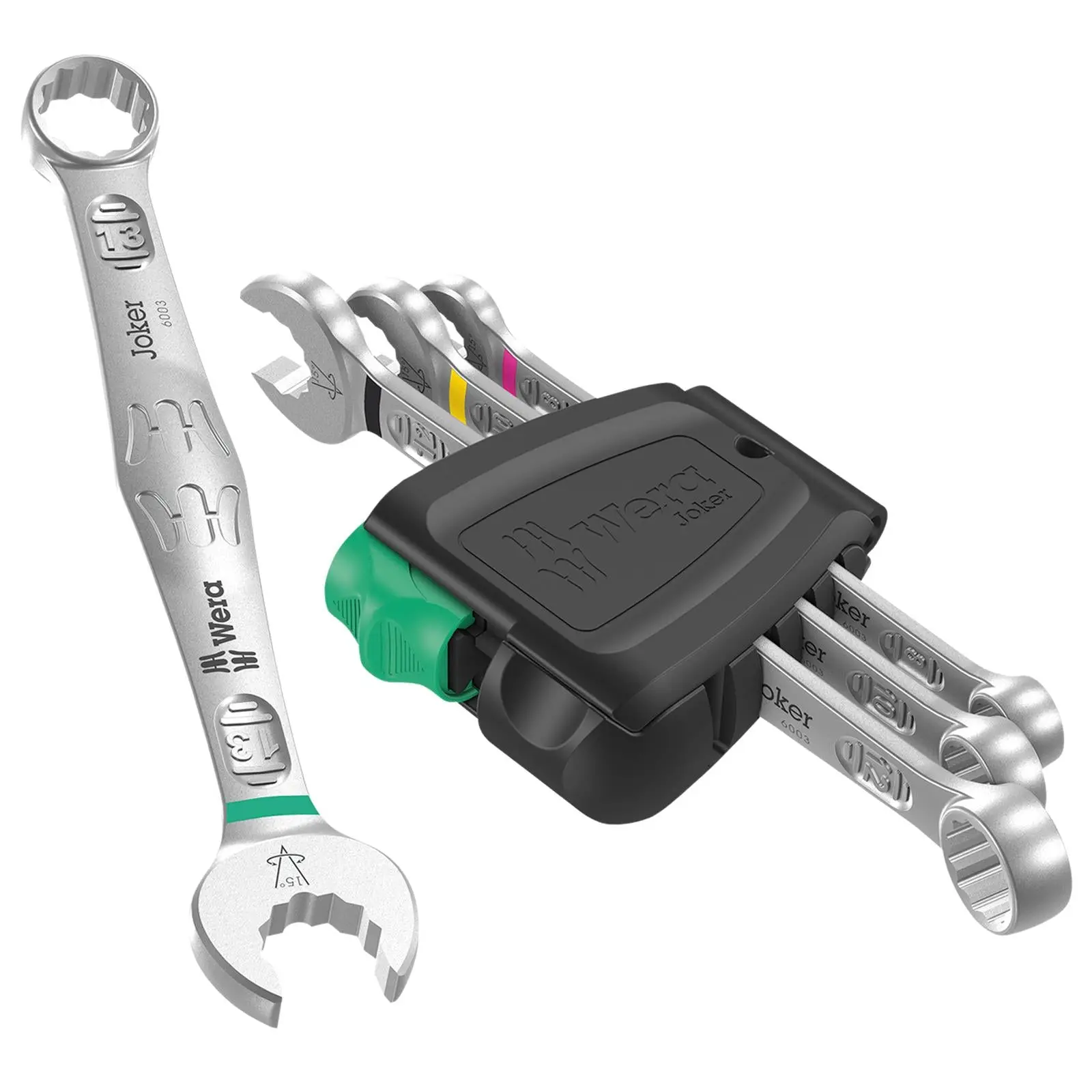Wera Combination Spanner Wrench Set 6003 Joker 4 Set 1 Metric 4 Piece 8-13mm - Image 3