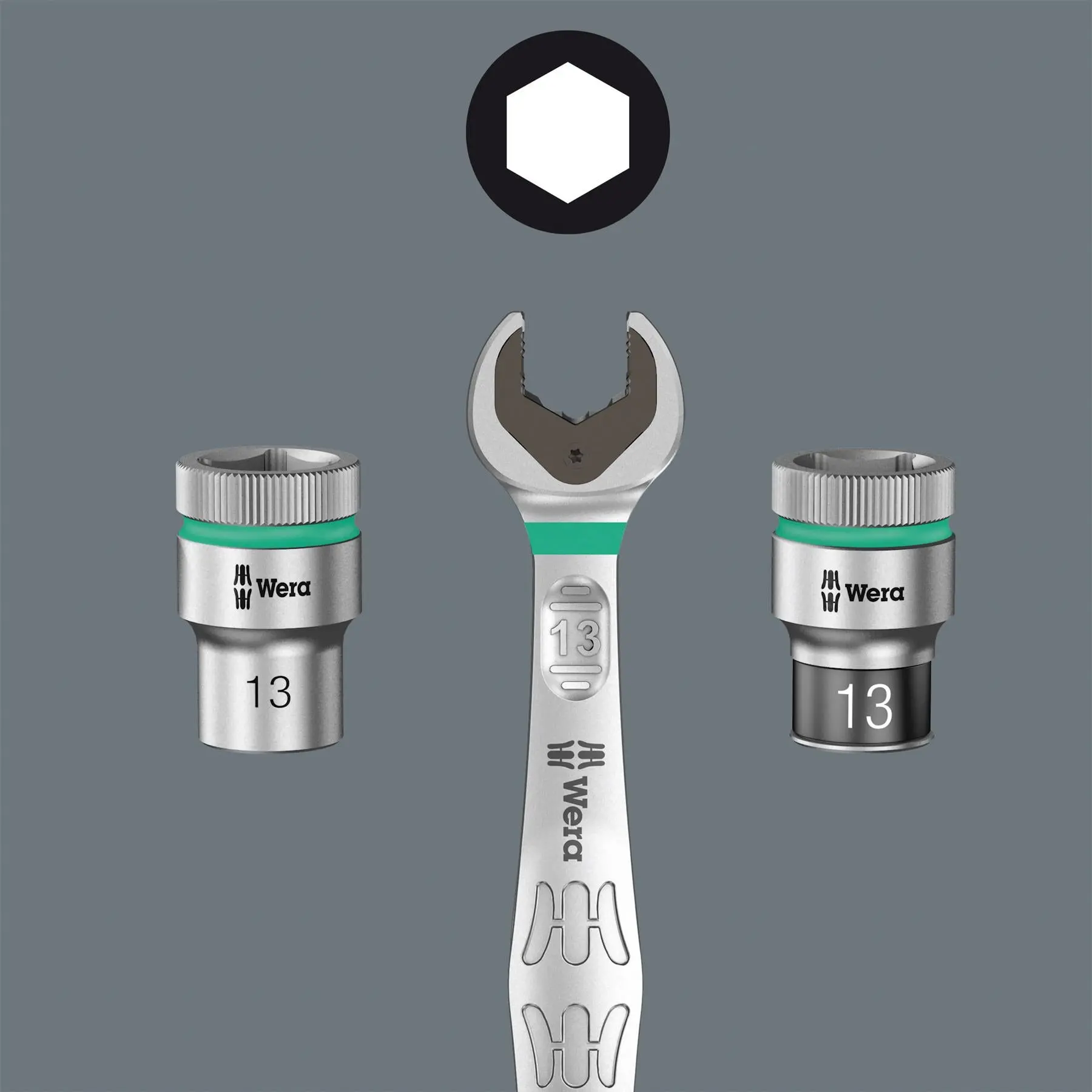Wera Combination Spanner Wrench Set 6003 Joker 4 Set 1 Metric 4 Piece 8-13mm - Image 9