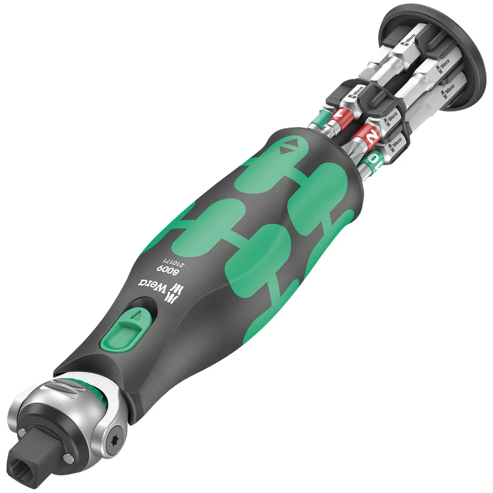 Wera Compact Screwdriver Socket Wrench Zyklop Pocket Imperial Set 1 13 Pieces 8009 3/8" Drive 1/4" Hex - Image 2