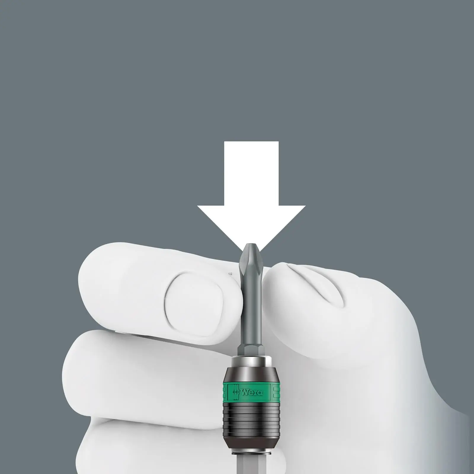 Wera Countersink Bit Set 1-Flute 8 Piece 845/8 with Screwdriver and Rapidaptor Bit Holder - Image 2