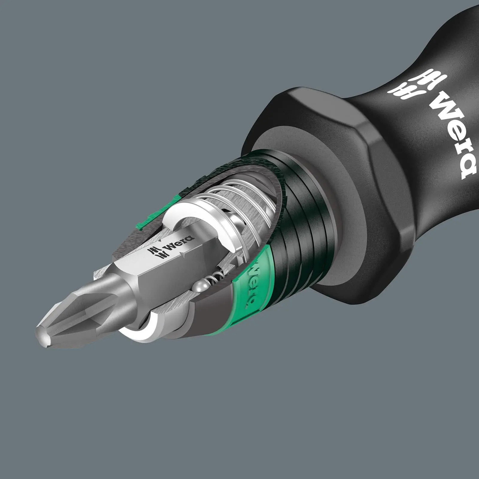 Wera Countersink Bit Set 1-Flute 8 Piece 845/8 with Screwdriver and Rapidaptor Bit Holder - Image 4