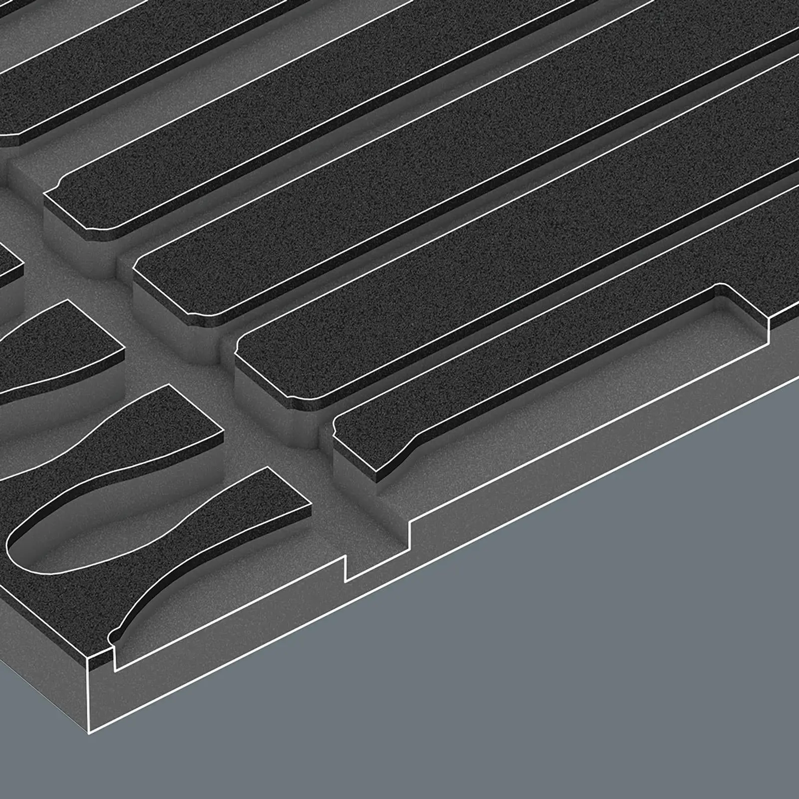 Wera Foam Insert Pferd File Set 1 9783 6 Pieces - Image 2