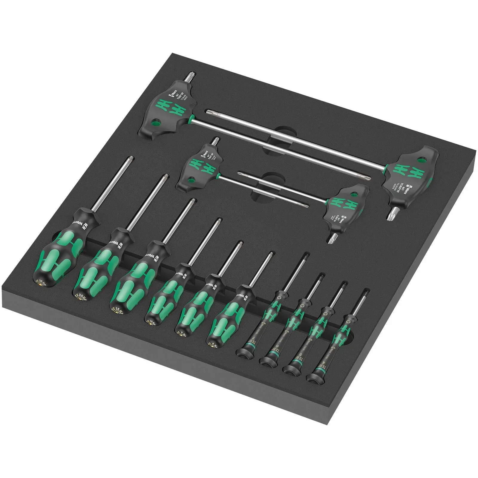 Wera Foam Insert Torx Holding Function Screwdriver Set 1 9712 14 Pieces - Image 5
