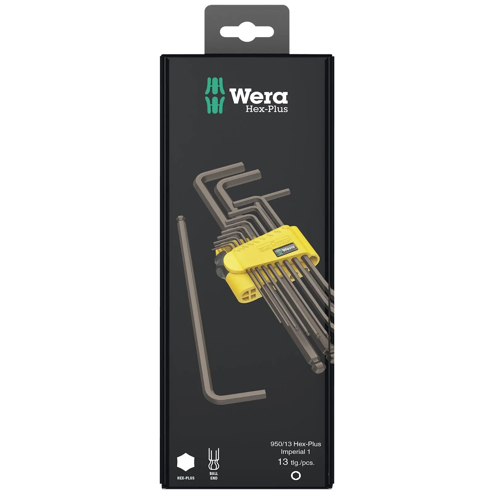 Wera Hex Plus Imperial 1 SB L Key Set BlackLaser 13 Piece 1/4"-3/8 - Image 2
