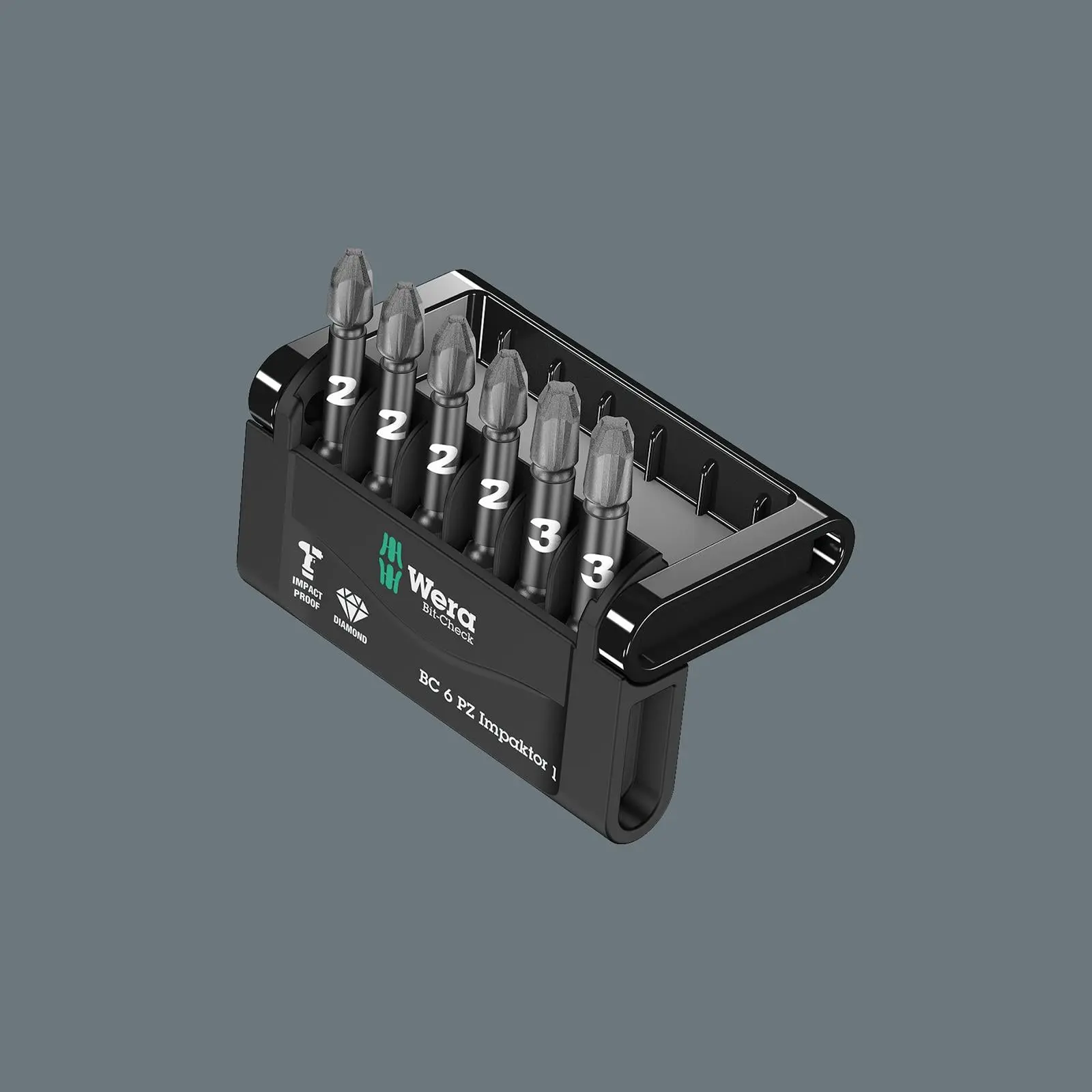 Wera Impact Screwdriver Bit Set Bit Check 6 PZ Impaktor 1 Pozi 6 Pieces - Image 6