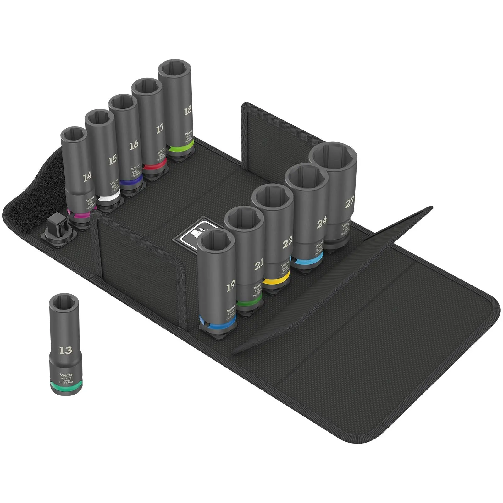 Wera Impact Socket Set Deep Impaktor 1/2" Drive in Case 8790 C Set 1 11 Pieces 13-27mm - Image 6