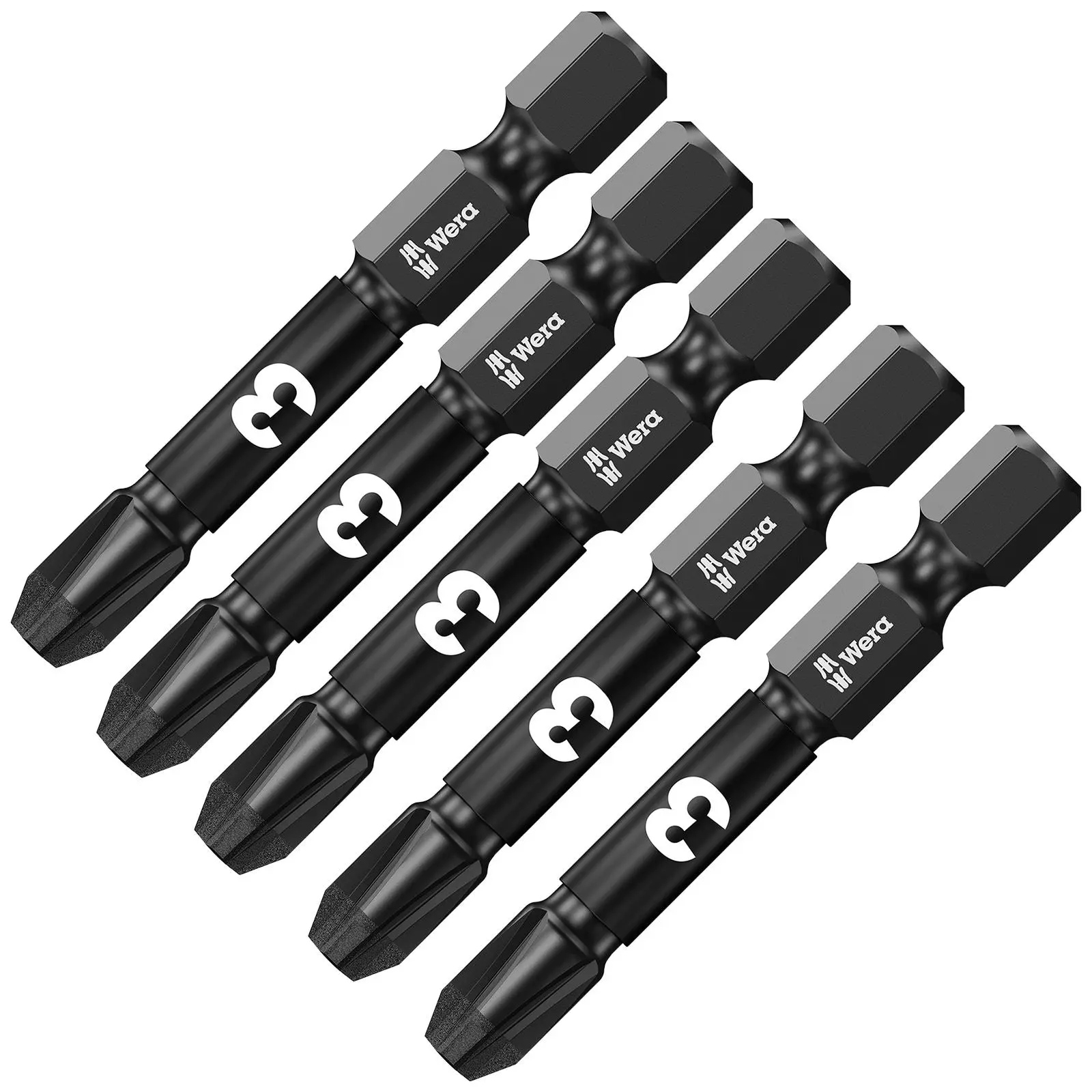 Wera Impaktor Impact Screwdriver Bits Pozi Phillips Torx Hex 25mm 50mm Length - Image 6