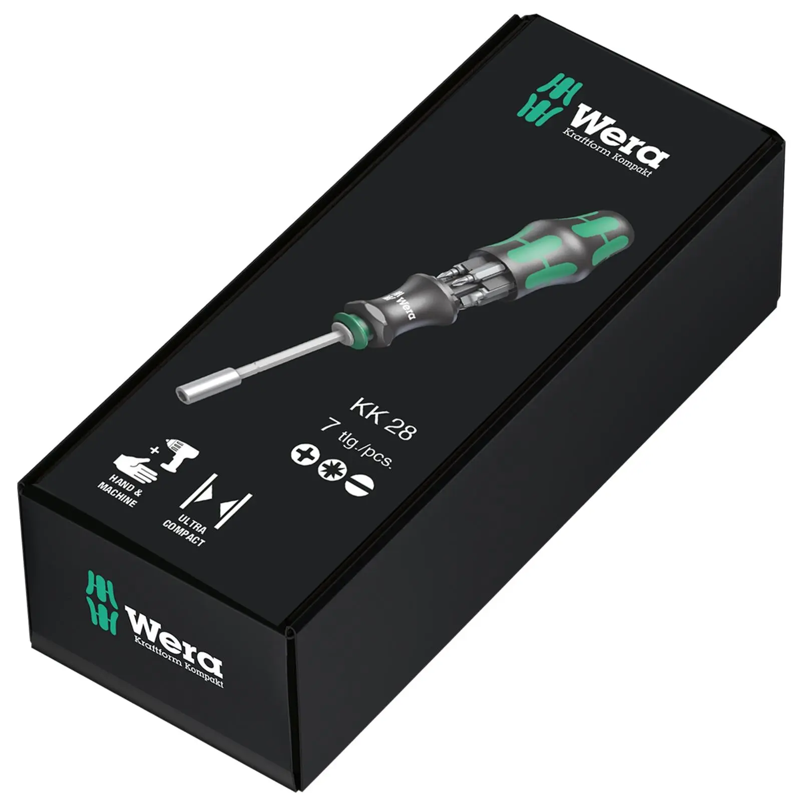 Wera Interchangable Screwdriver Set Kraftform Kompakt 28 SB 7 Pieces - Image 5