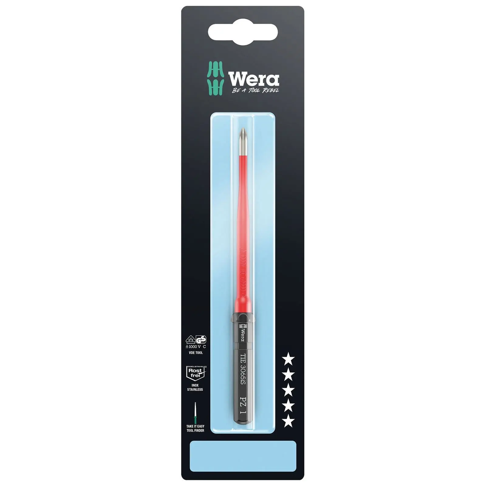 Wera Interchangeable Screwdriver Blade Kraftform Kompakt VDE Stainless Steel Take It Easy SB Colour Coded - Choose Size - Image 17
