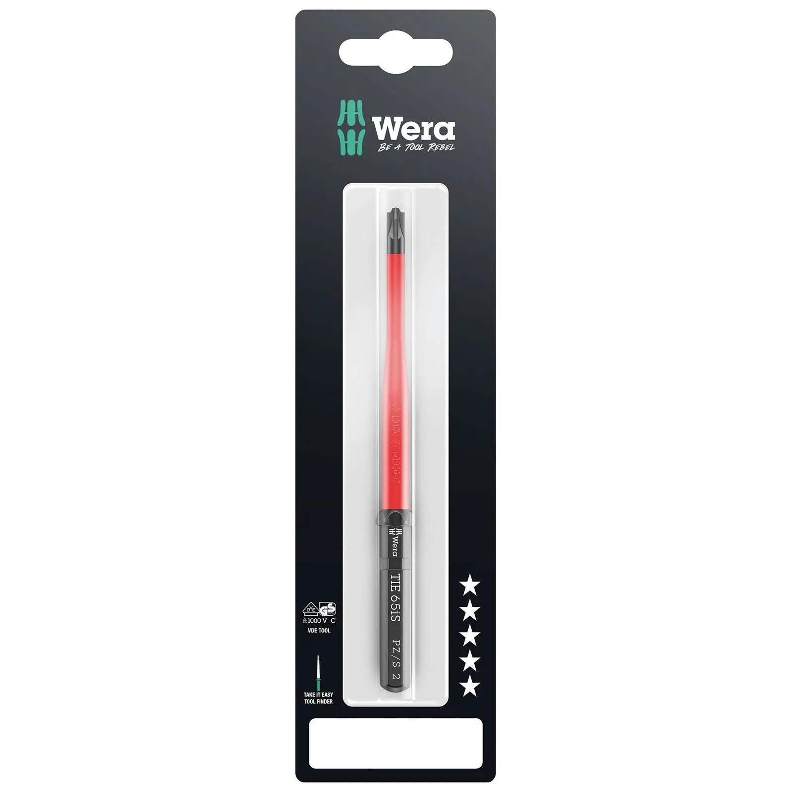 Wera Interchangeable Screwdriver Blade Kraftform Kompakt VDE Take It Easy SB Colour Coded - Choose Size - Image 11