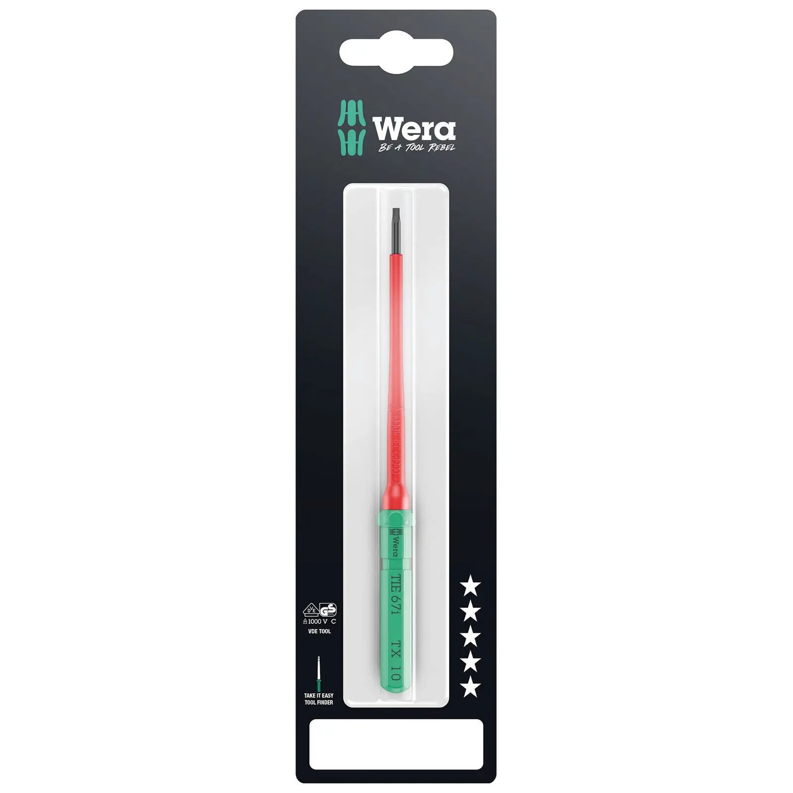 Wera Interchangeable Screwdriver Blade Kraftform Kompakt VDE Take It Easy SB Colour Coded - Choose Size - Image 18