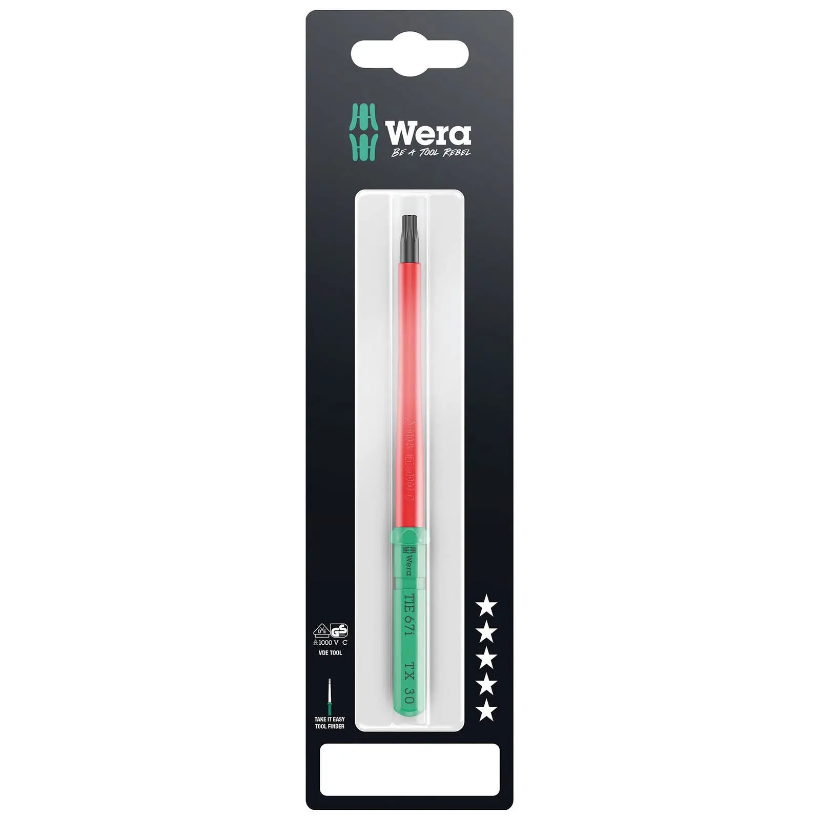 Wera Interchangeable Screwdriver Blade Kraftform Kompakt VDE Take It Easy SB Colour Coded - Choose Size - Image 19