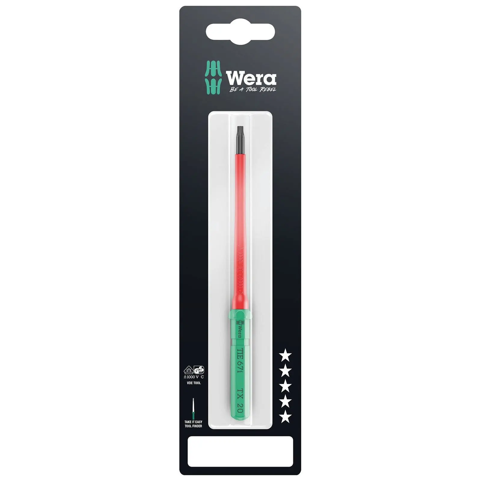 Wera Interchangeable Screwdriver Blade Kraftform Kompakt VDE Take It Easy SB Colour Coded - Choose Size - Image 25