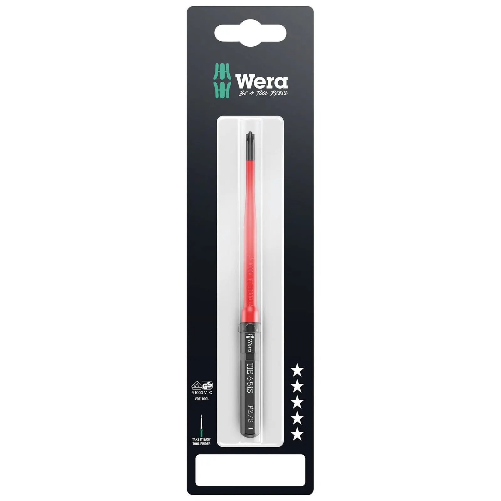 Wera Interchangeable Screwdriver Blade Kraftform Kompakt VDE Take It Easy SB Colour Coded - Choose Size - Image 26