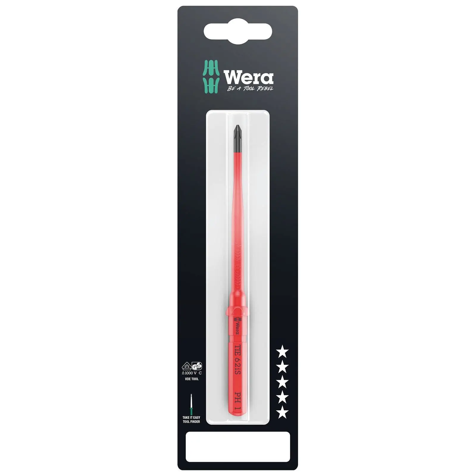 Wera Interchangeable Screwdriver Blade Kraftform Kompakt VDE Take It Easy SB Colour Coded - Choose Size - Image 4