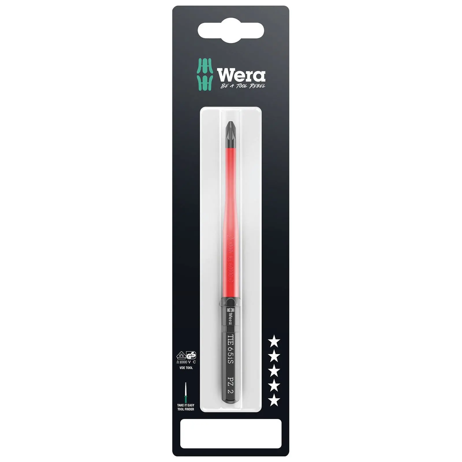 Wera Interchangeable Screwdriver Blade Kraftform Kompakt VDE Take It Easy SB Colour Coded - Choose Size - Image 5