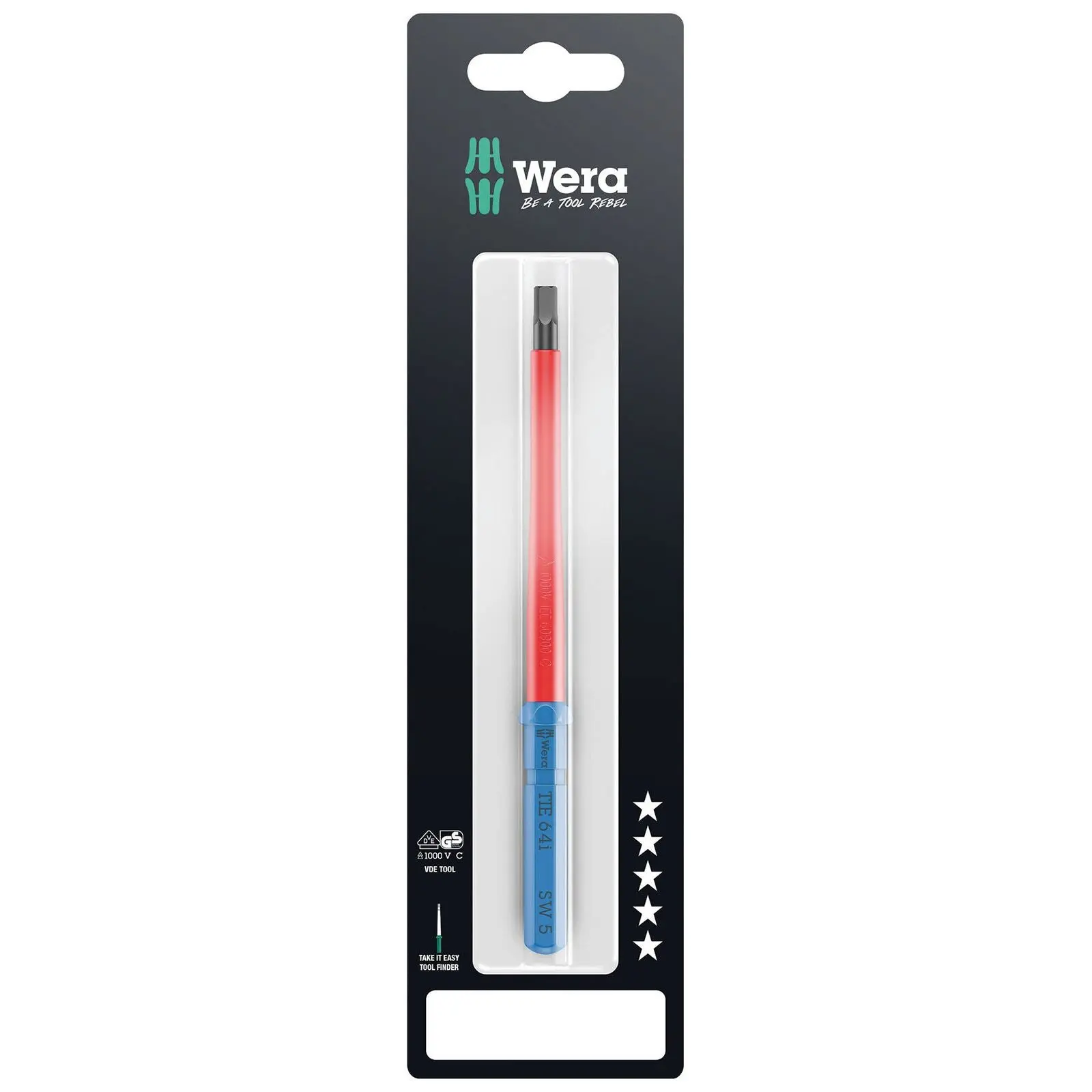 Wera Interchangeable Screwdriver Blade Kraftform Kompakt VDE Take It Easy SB Colour Coded - Choose Size - Image 6