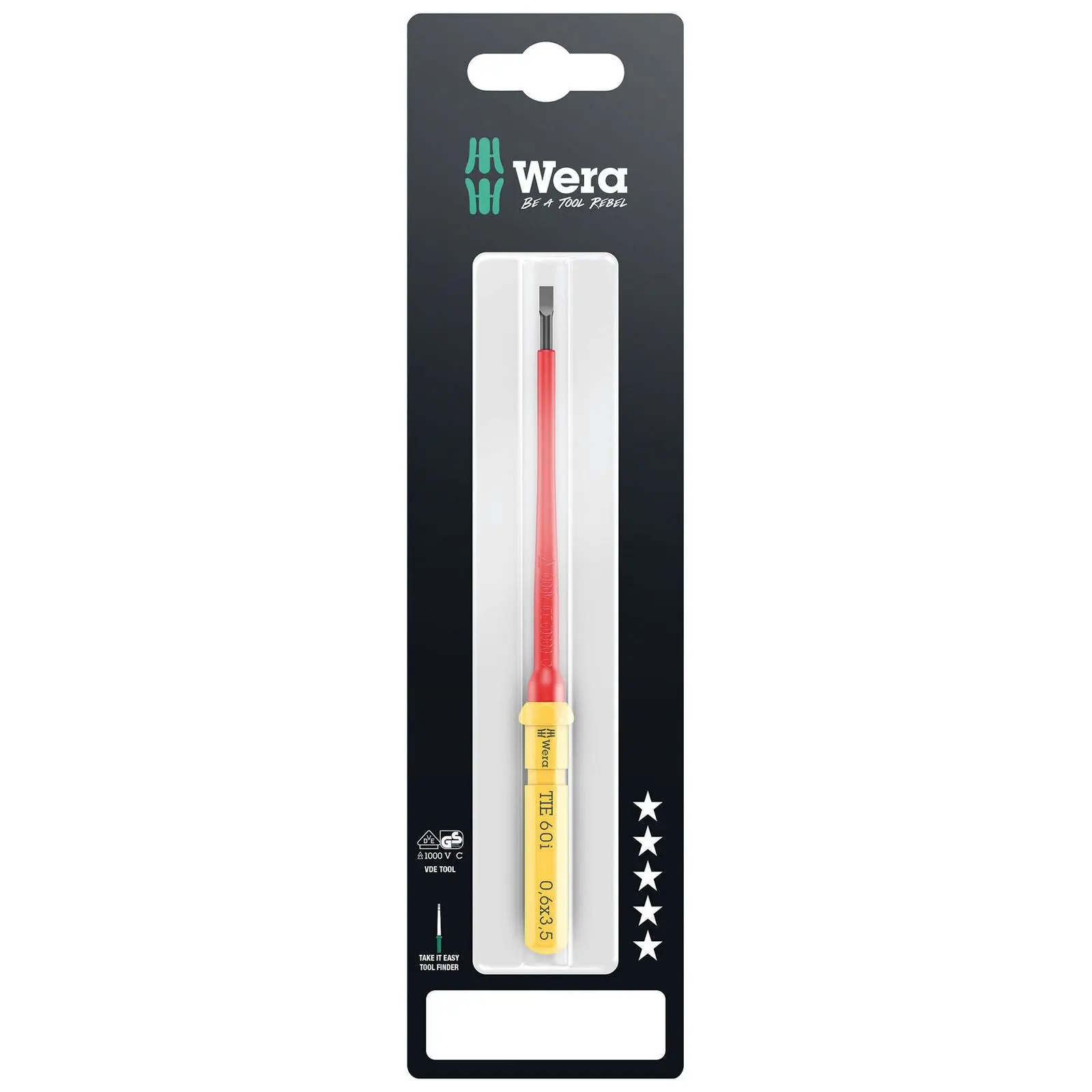 Wera Interchangeable Screwdriver Blade Kraftform Kompakt VDE Take It Easy SB Colour Coded - Choose Size - Image 8