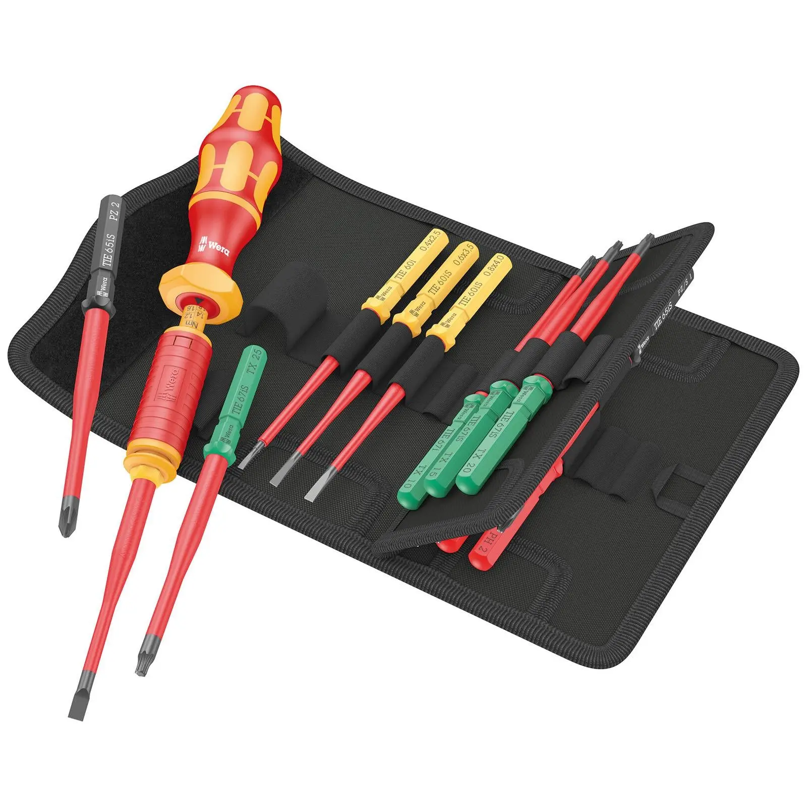 Wera Interchangeable VDE Screwdriver Set Kraftform Kompakt VDE 15 Torque 1.2-3Nm Extra Slim 1 Tool Finder 15 Pieces - Image 3