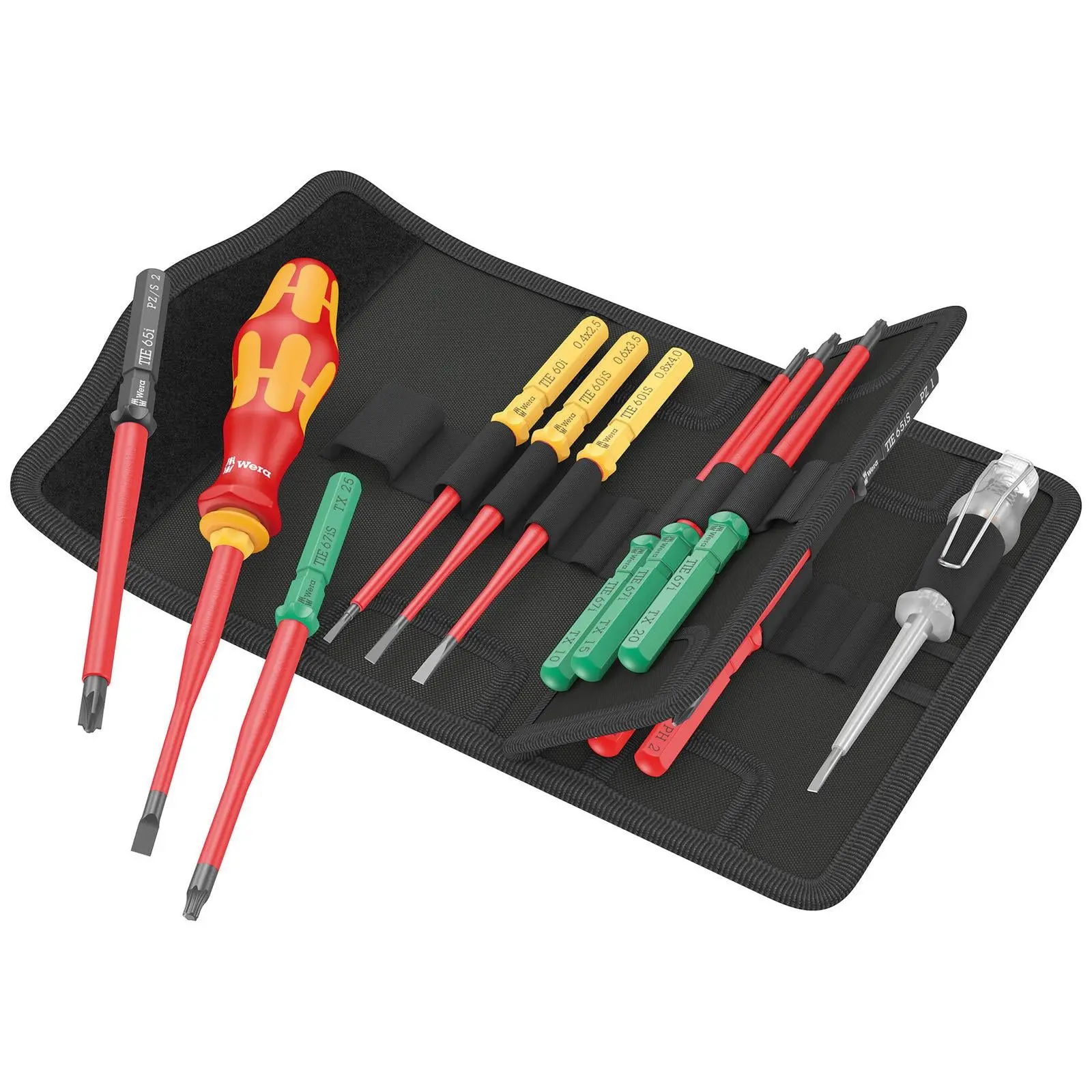 Wera Interchangeable VDE Screwdriver Set Kraftform Kompakt VDE 16 Extra Slim 1 Tool Finder 16 Pieces - Image 3