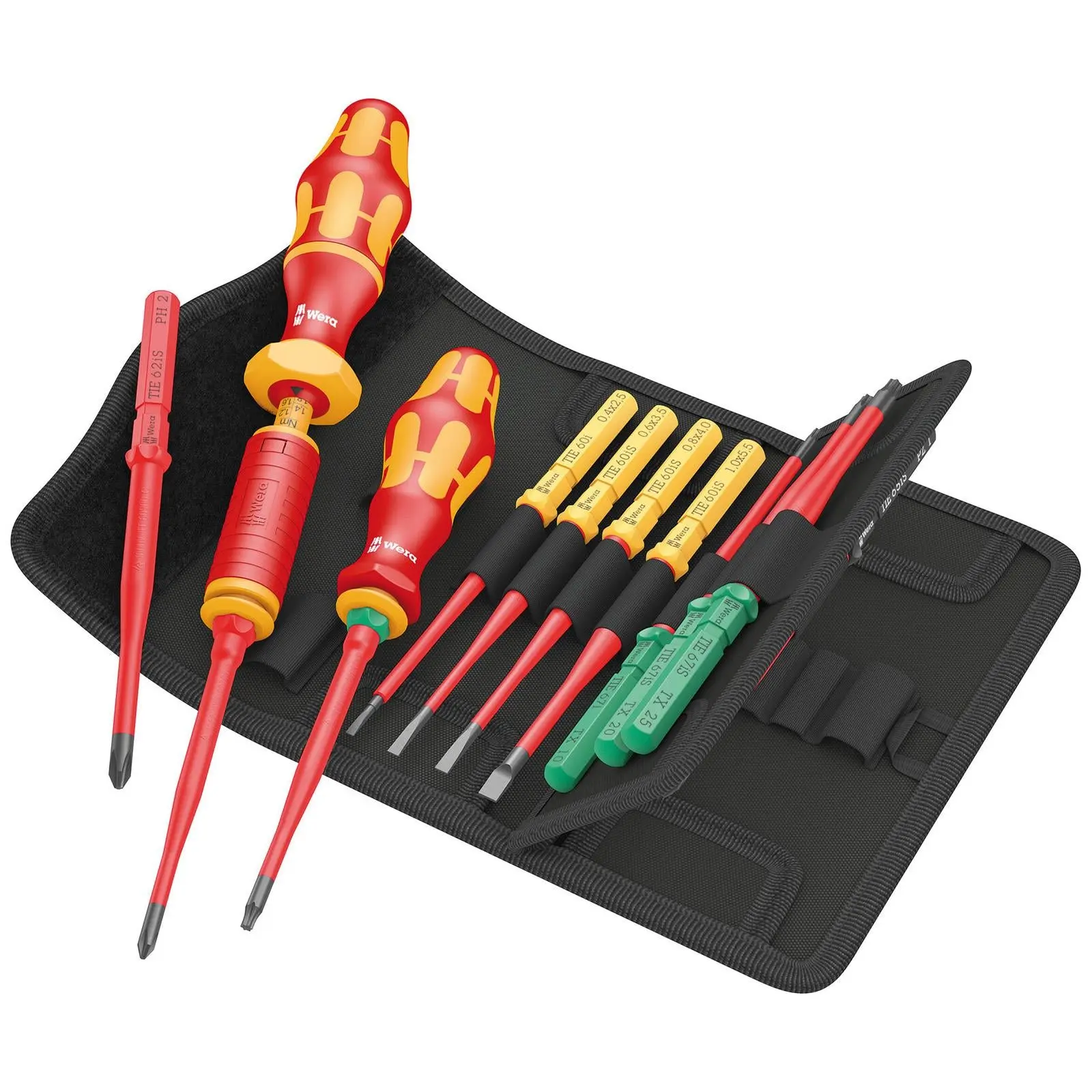 Wera Interchangeable VDE Screwdriver Set Kraftform Kompakt VDE 16 Torque 1.2-3Nm Extra Slim 1 Tool Finder 16 Pieces - Image 3