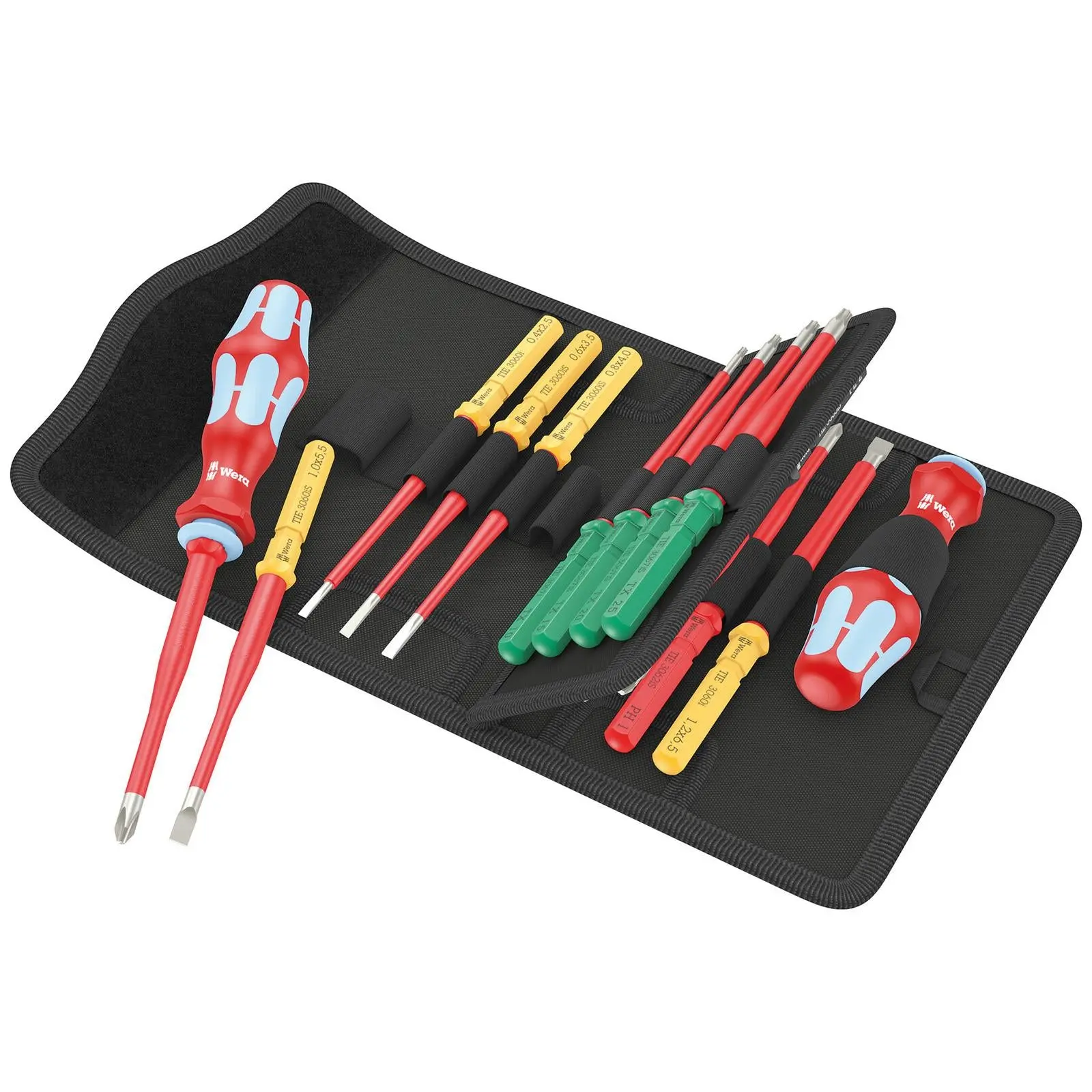 Wera Interchangeable VDE Screwdriver Set Kraftform Kompakt VDE Stainless 17 Extra Slim 1 Tool Finder 17 Pieces - Image 3